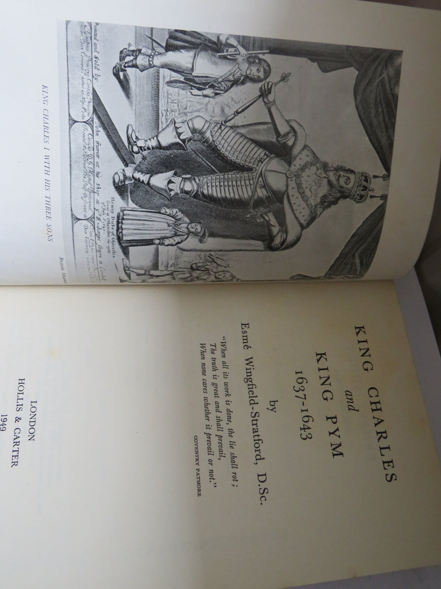 King Charles and King Pym 1637-1643 By Esme Wingfield-Stratford 1949