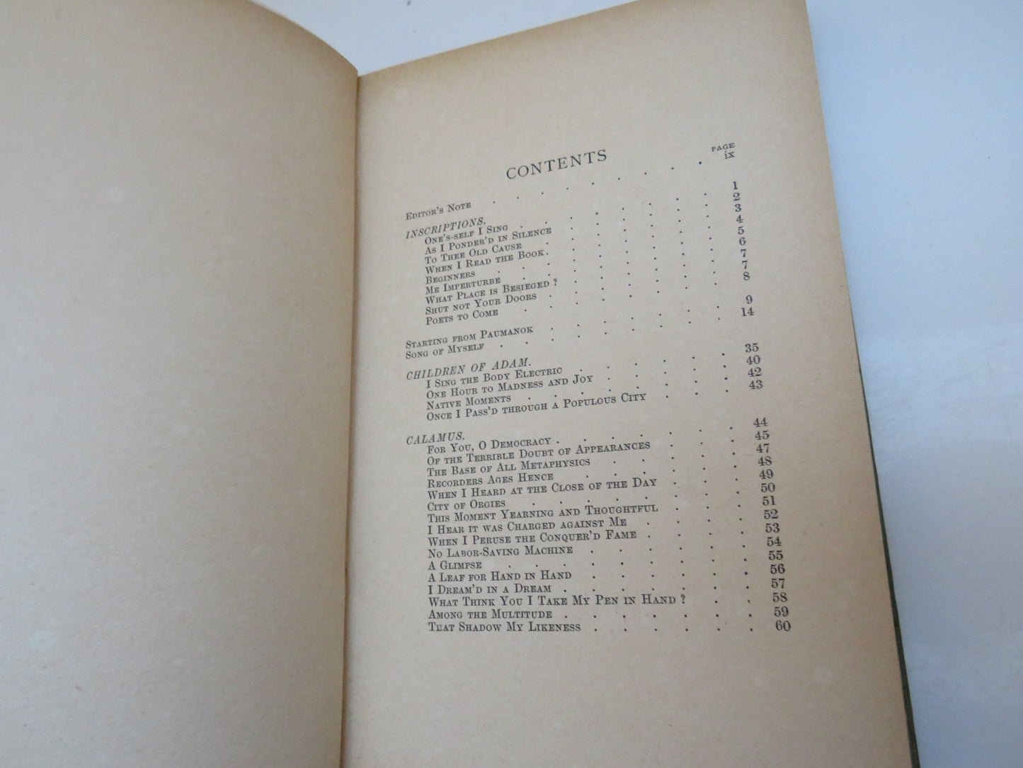 Leaves of Grass (Selected) by Walt Whitman, 1904