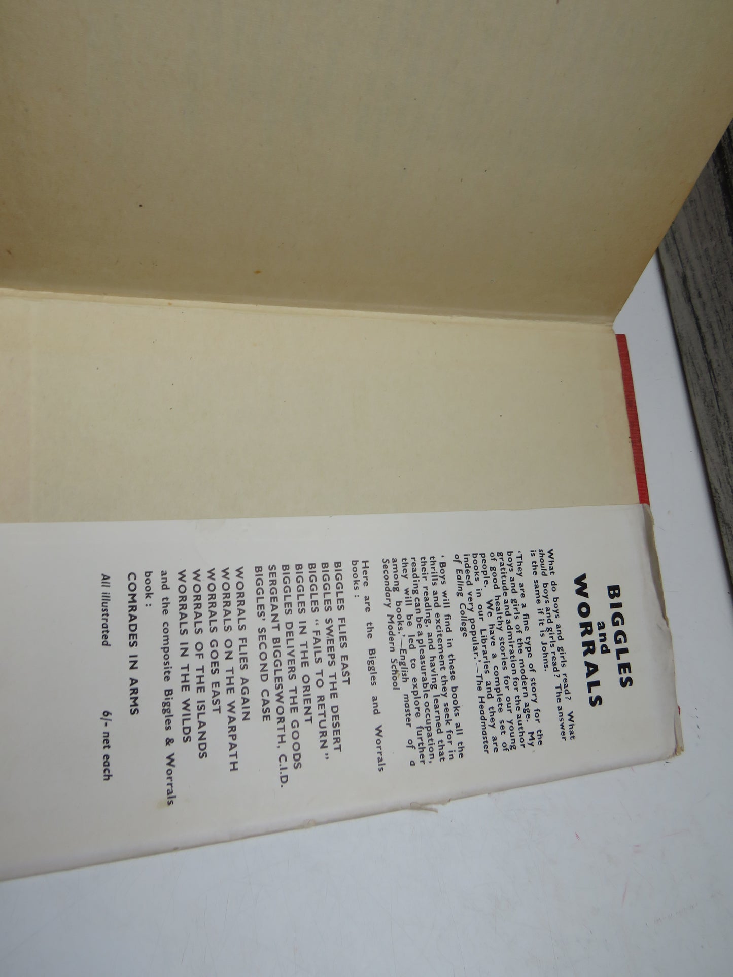 Biggles Hunts Big Game A Story of Sergeant Bigglesworth C.I.D and His Special Air Police By Captain W.E. Johns 1948 1st Editon