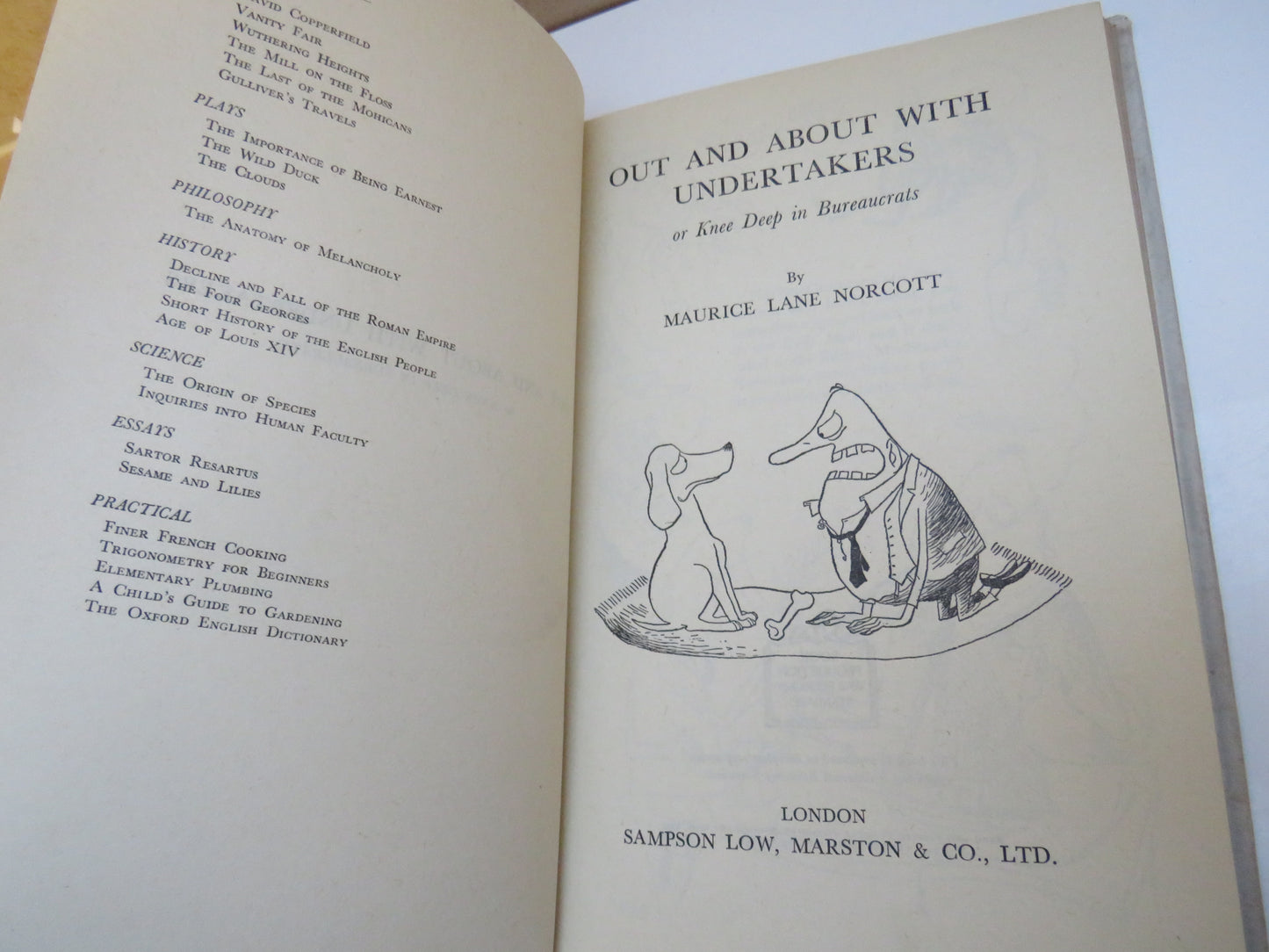 Out and About with Undertakers, or Knee Deep in Bureaucrats by Maurice Lane Norcott