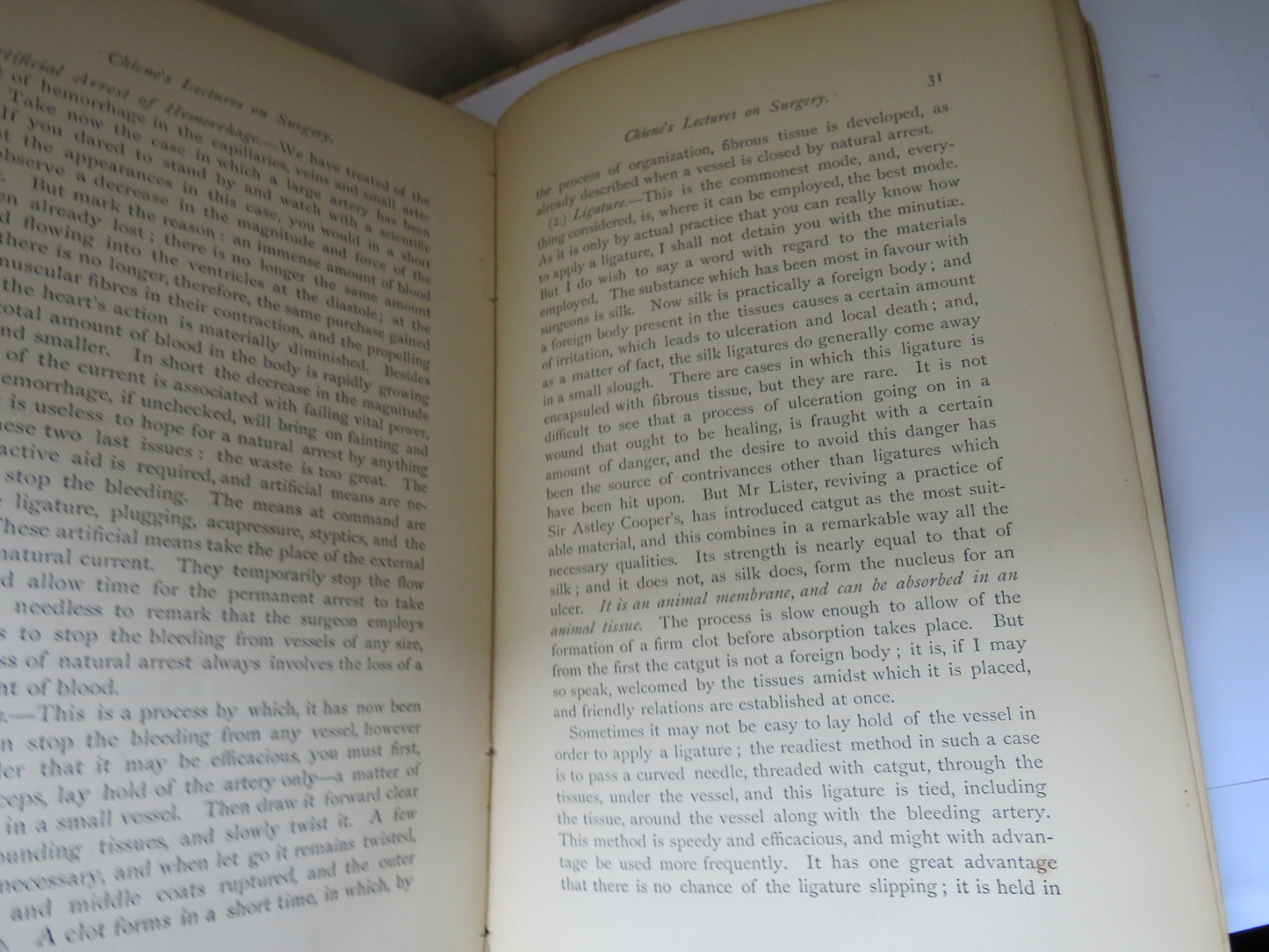 Lectures On The Elements Or First Principles of Surgery By John Chiene 1882