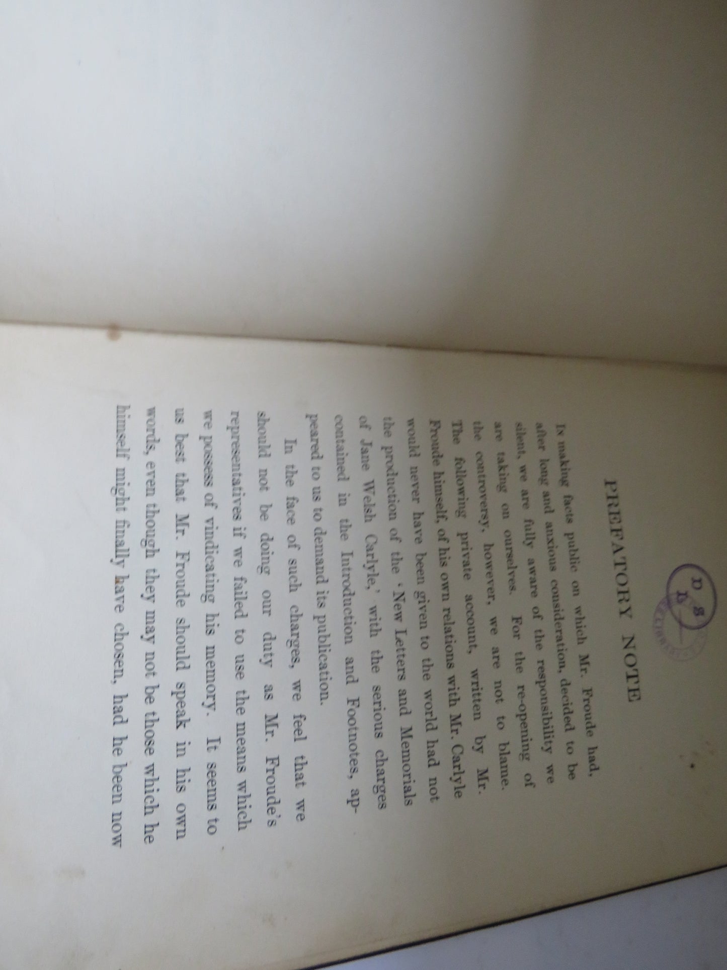 My Relations With Carlyle By James Anthony Froude 1903