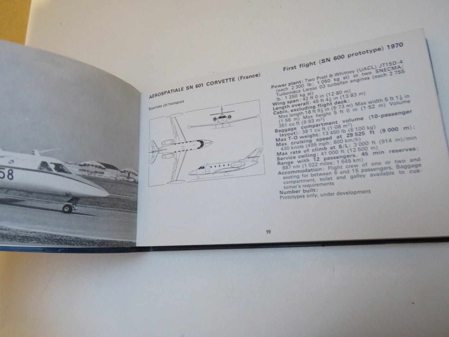 Jane's Pocket Book 3, Commercial Transport Aircraft, Edited by John W. R. Taylor, 1973