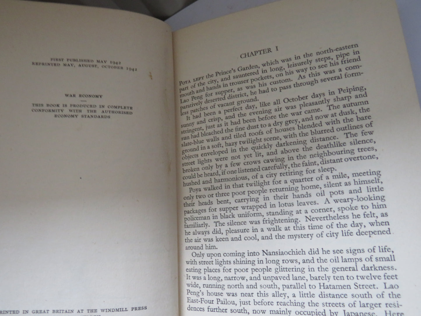 A Leaf In The Storm A Novel of War-Swept China By Lin Yutang 1942