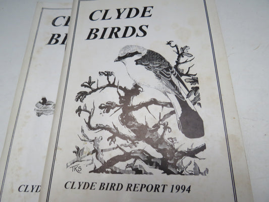 Clyde Birds Report .1988, 1991, 1993 & 1994