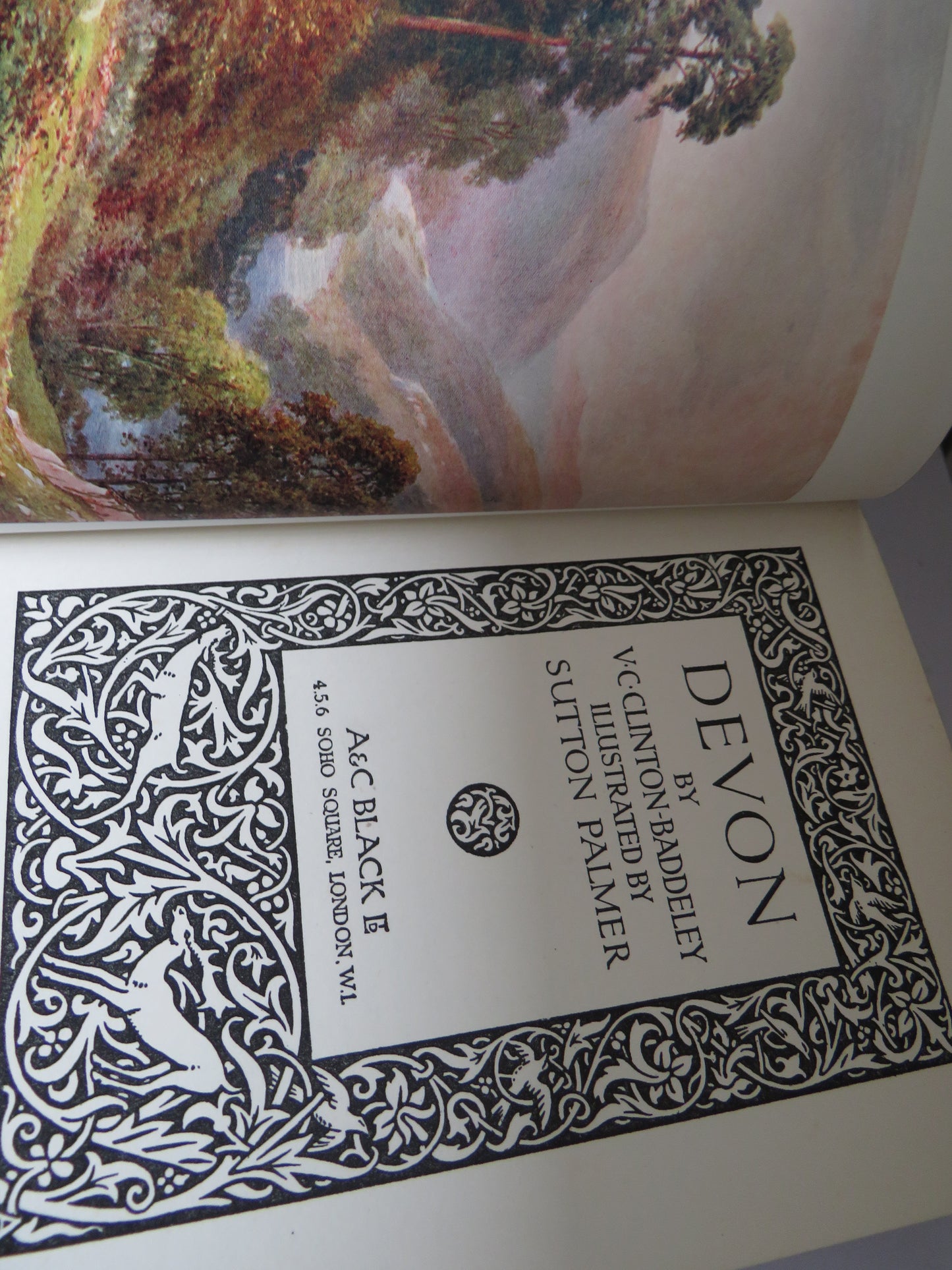 Devon By V.C. Clinton-Baddeley Illustrated By Sutton Palmer