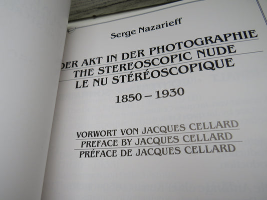 Stereo Akte. Nudes. Nus 1850-1930 by Serge Nazarieff, 1993