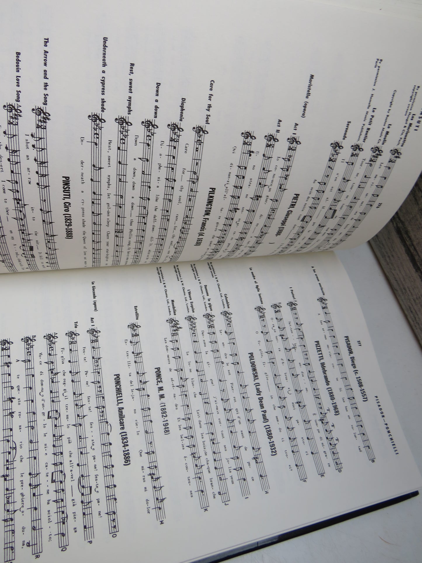 A Dictionary of Opera and Song Themes Revised Edition Compiled By Harold Barlow and Sam Morgenstern 1978