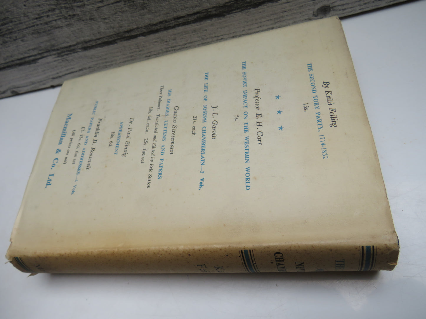The Life of Neville Chamberlain by Keith Feiling, 1946