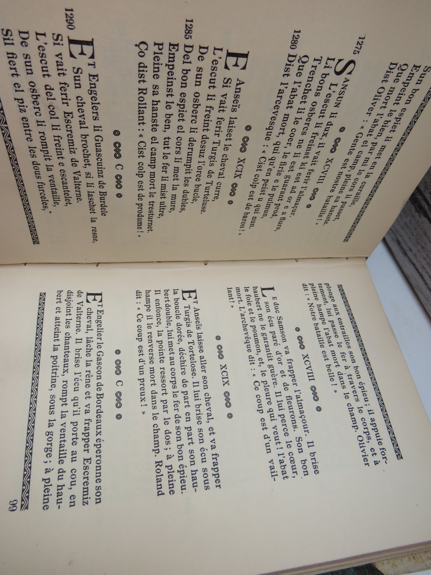 La Chanson De Roland By Joseph Bedier Antique French Book