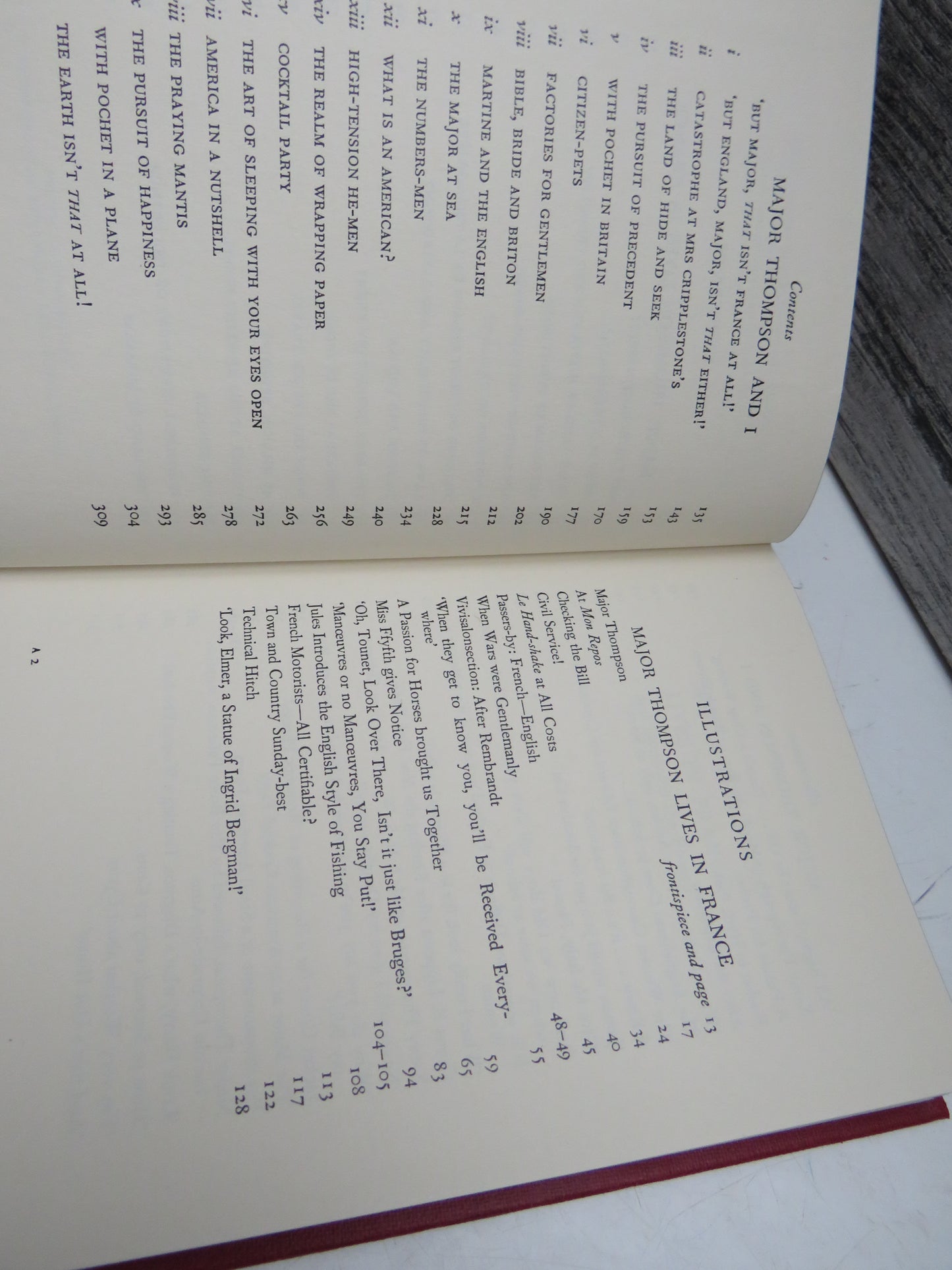 Major Thompson Lives In France and Major Thompson and I by Pierre Daninos 1959