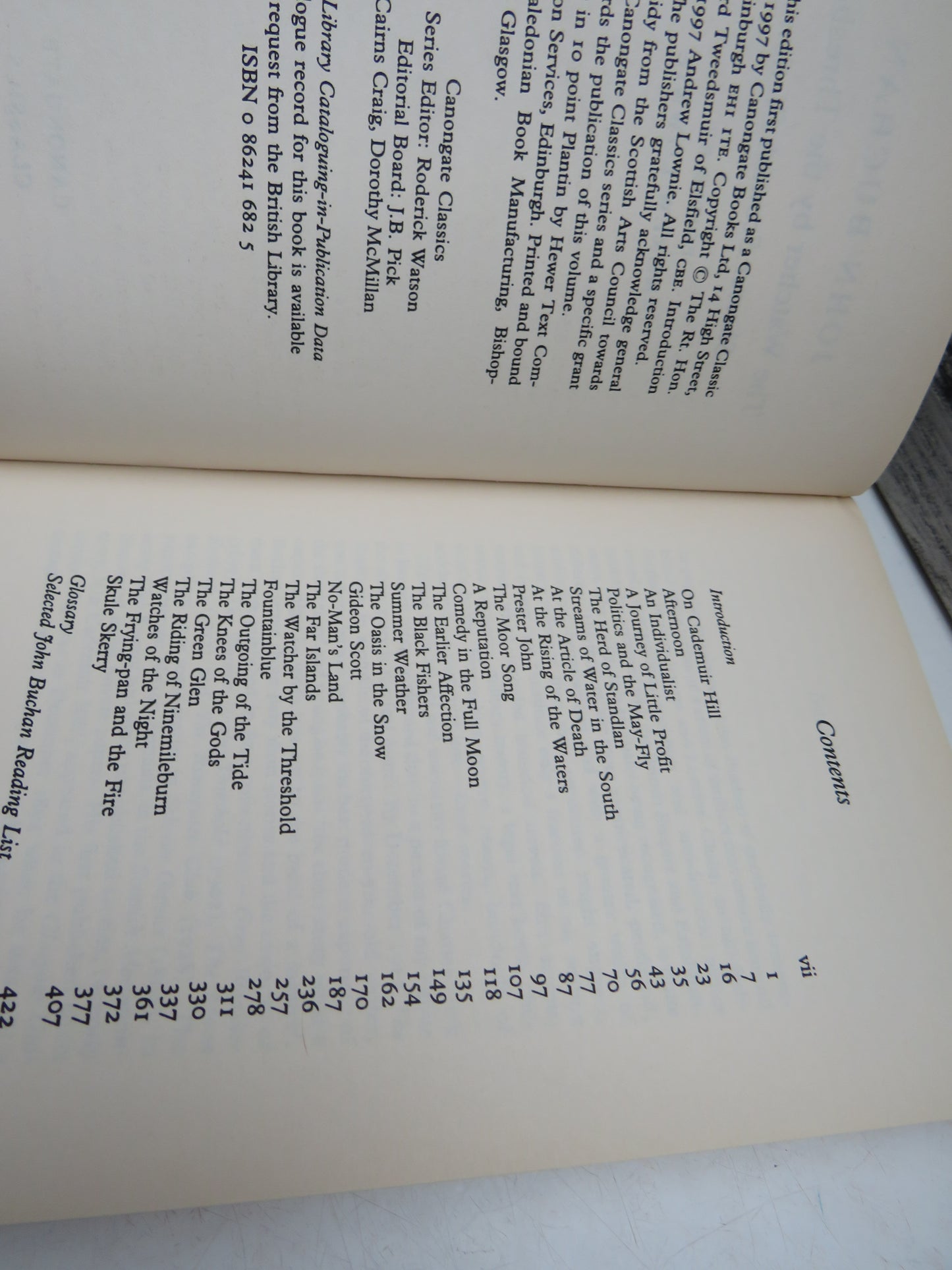 John Buchan The Watcher By The Threshold Shorter Scottish Fiction Edited By Andrew Lownie 1997