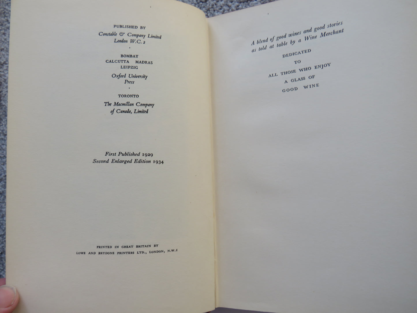 Viniana By Charles Walter Berry 1934