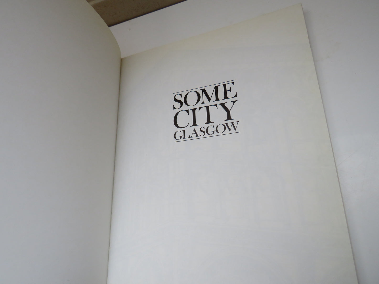Some City Glasgow By Robin Ward 1982