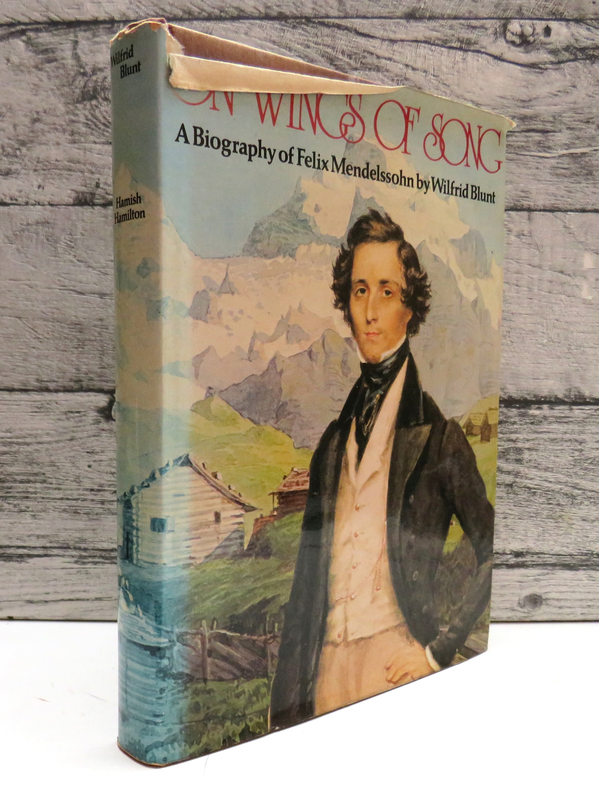 Wings of Song A Biography of Felix Mendelssohn By Wilfrid Blunt 1974 (Vintage Music Biography) book cover