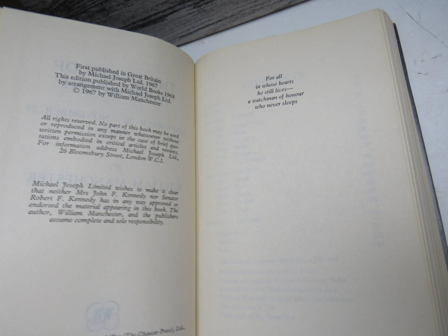 The Death of a President, 20 - 25 November 1963, by William Manchester, 1968