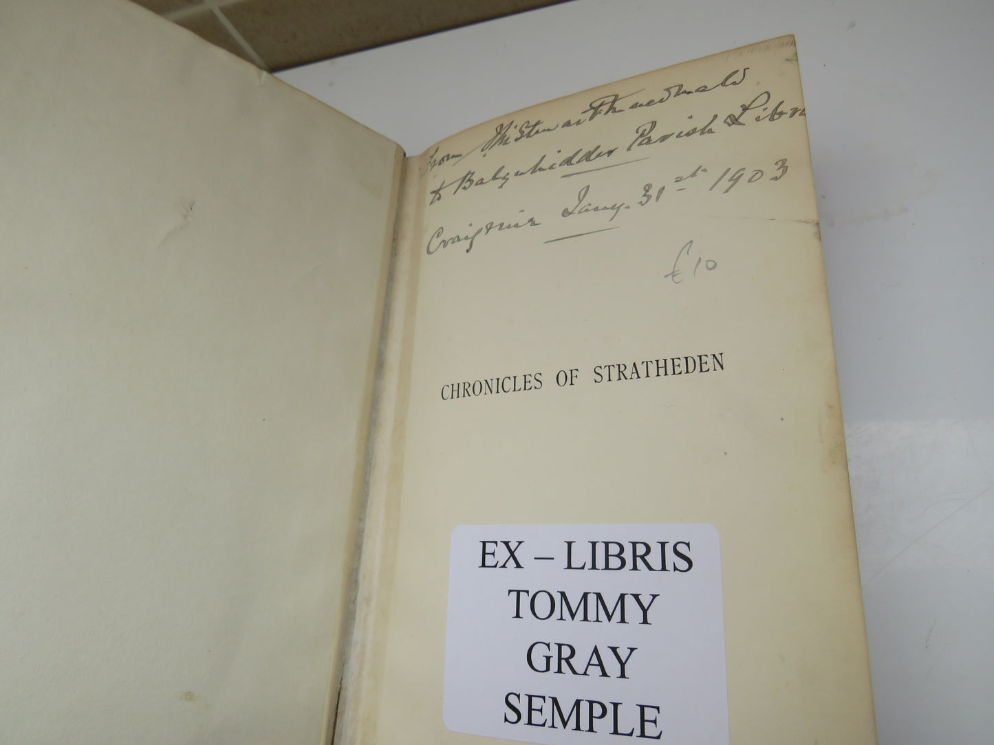 Chronicles of Stratheden A Highland Parish of To-Day By A Resident 1881