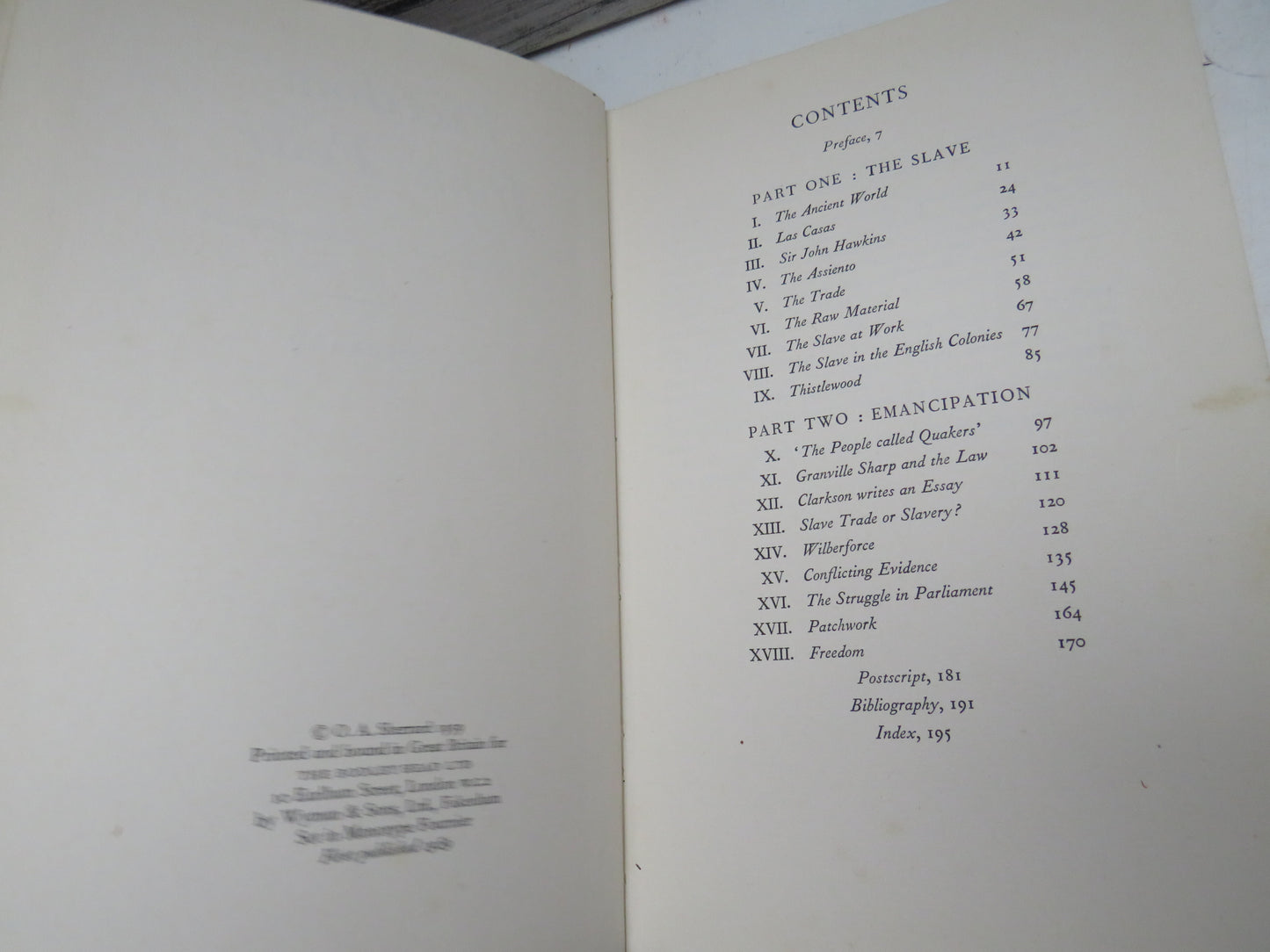 Freedom From Fear, The Salve and his Emancipation, by O. A. Sherrard, 1959