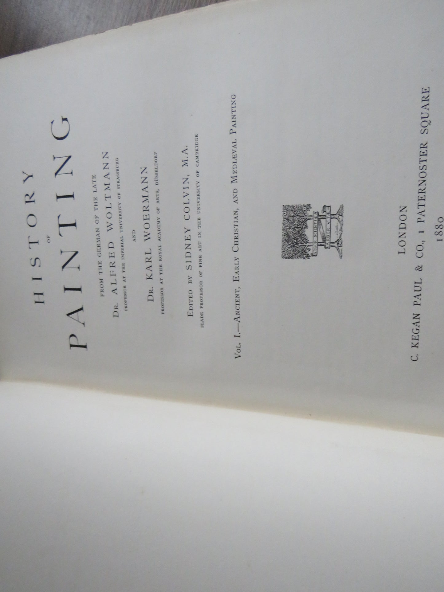 History of Painting Ancient Early Christian and Mediaeval In 2 Volumes 1880