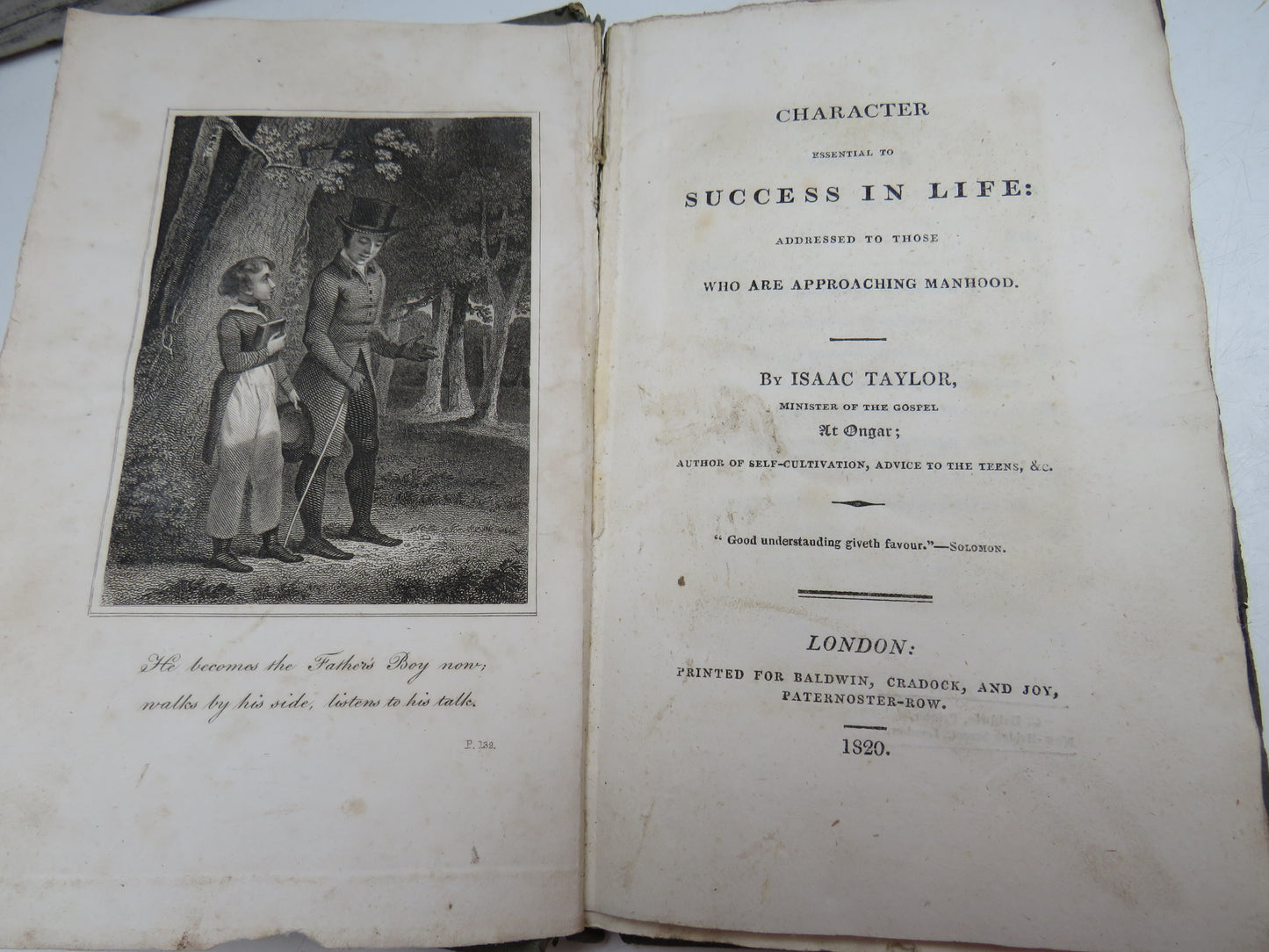 Character Essential To Success In Life: Addressed To Those Who Are Approaching Manhood By Isaac Taylor 1820 (Antique Self-Help Book) book 5