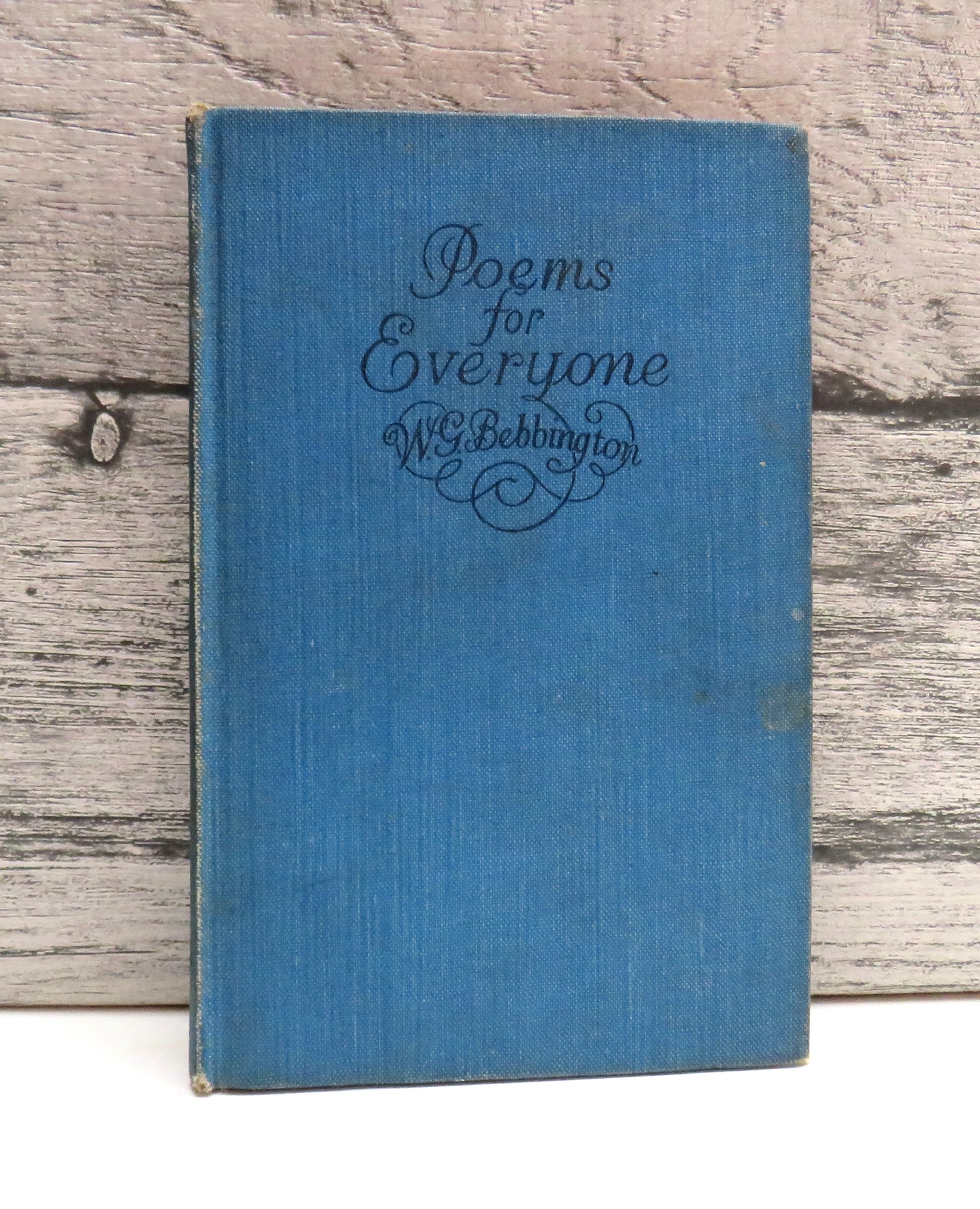 Poems For Everyone By W.G. Bebbington 1946 (Vintage Poetry Collection) book cover