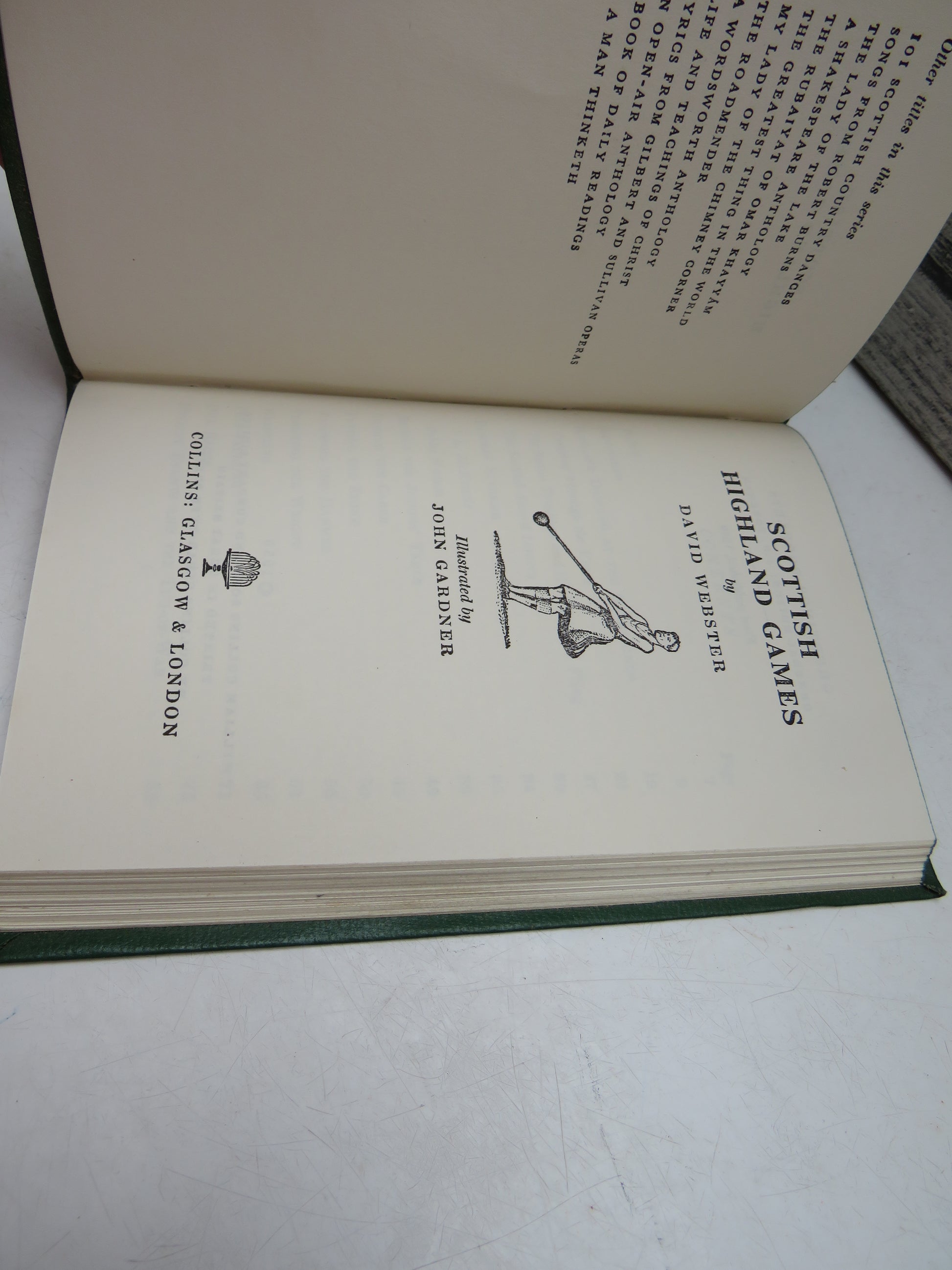Scottish Highland Games By David Webster 1959 (Vintage Sports History Book) book 3