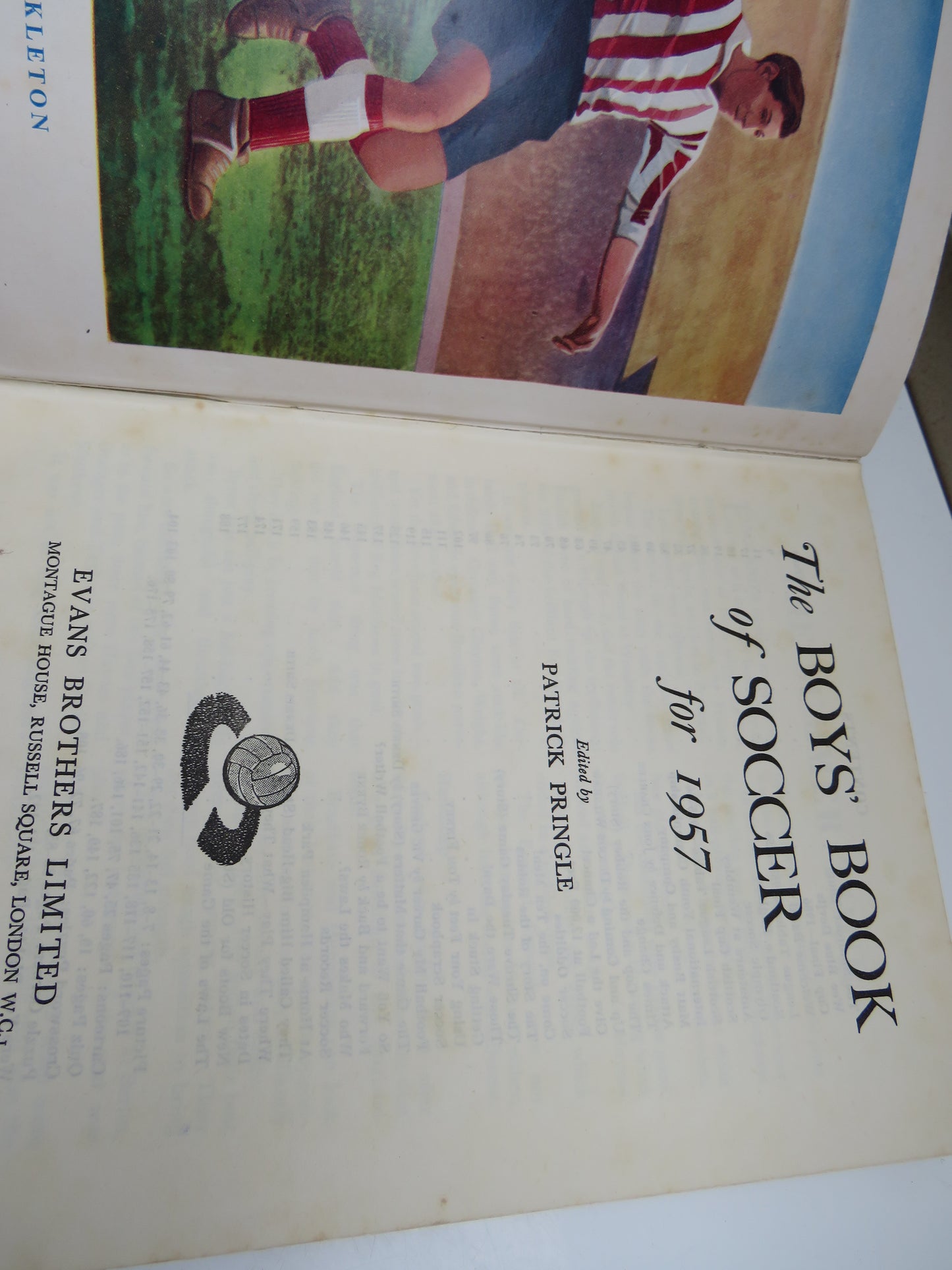 The Boys' Book of Soccer For 1957 Edited By Patrick Pringle