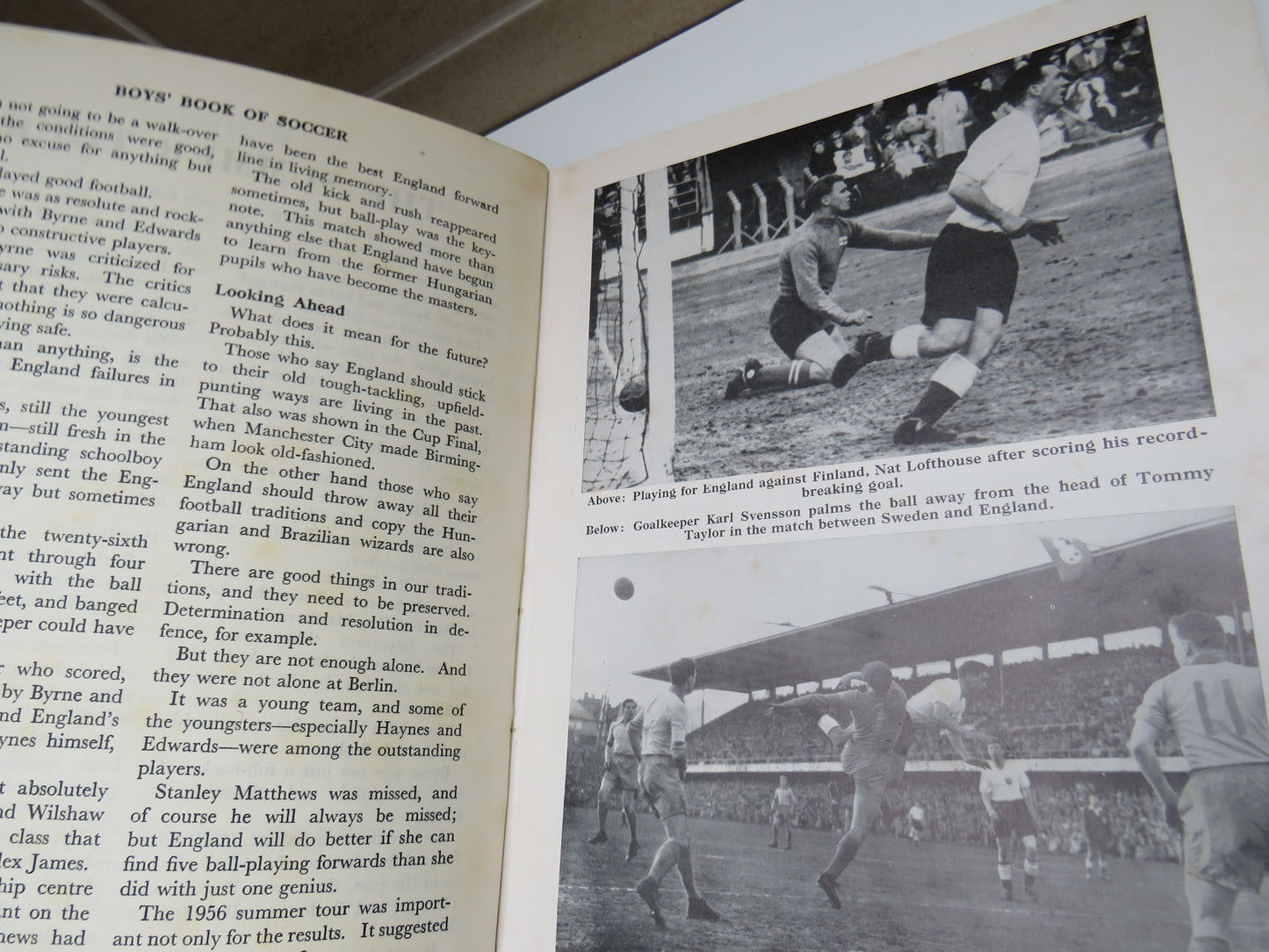 The Boys' Book of Soccer For 1957 Edited By Patrick Pringle