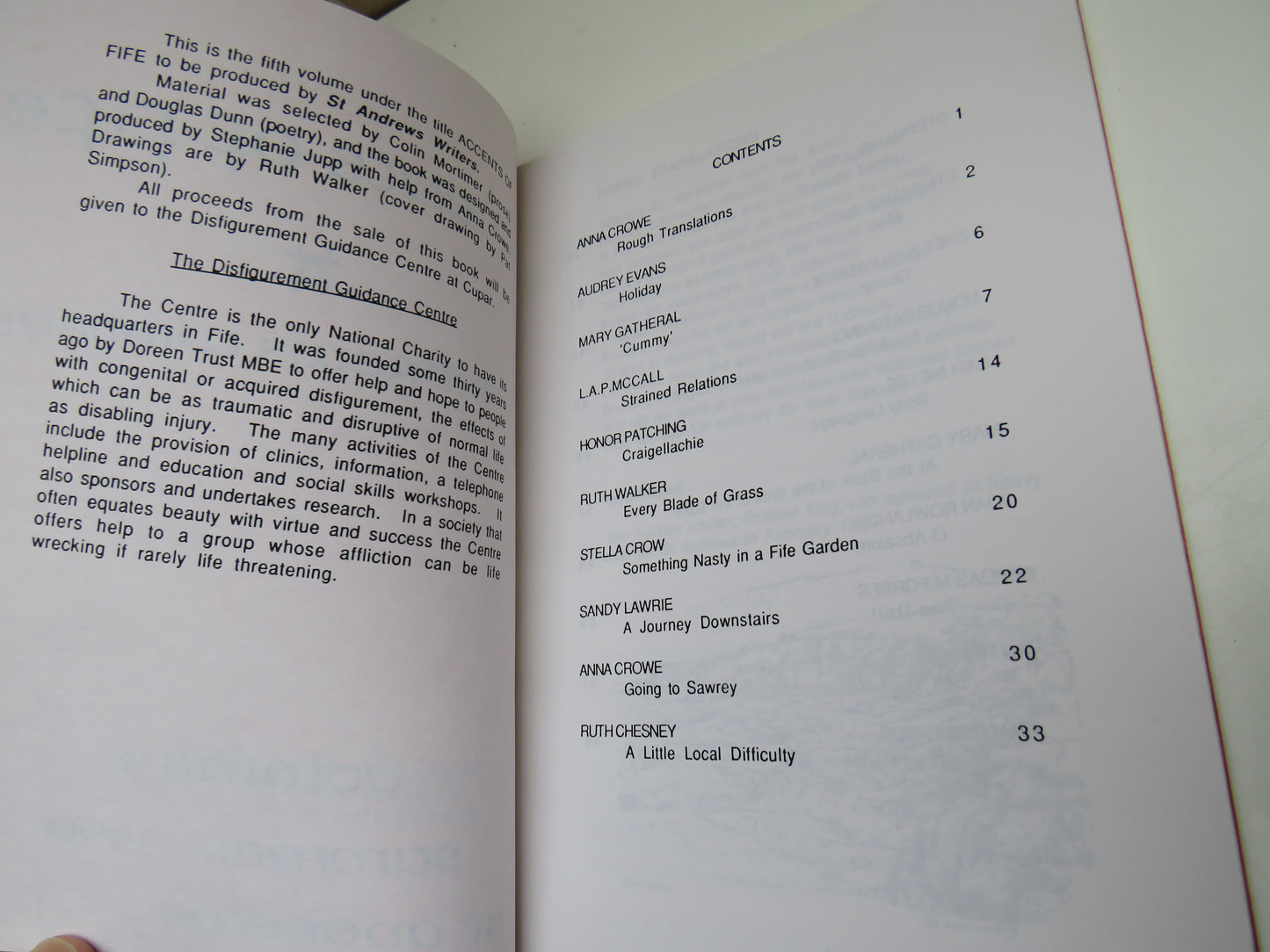 Accents of Fife Stories and Poems of the East Neuk by St Andrews Writers Volume 5 1990