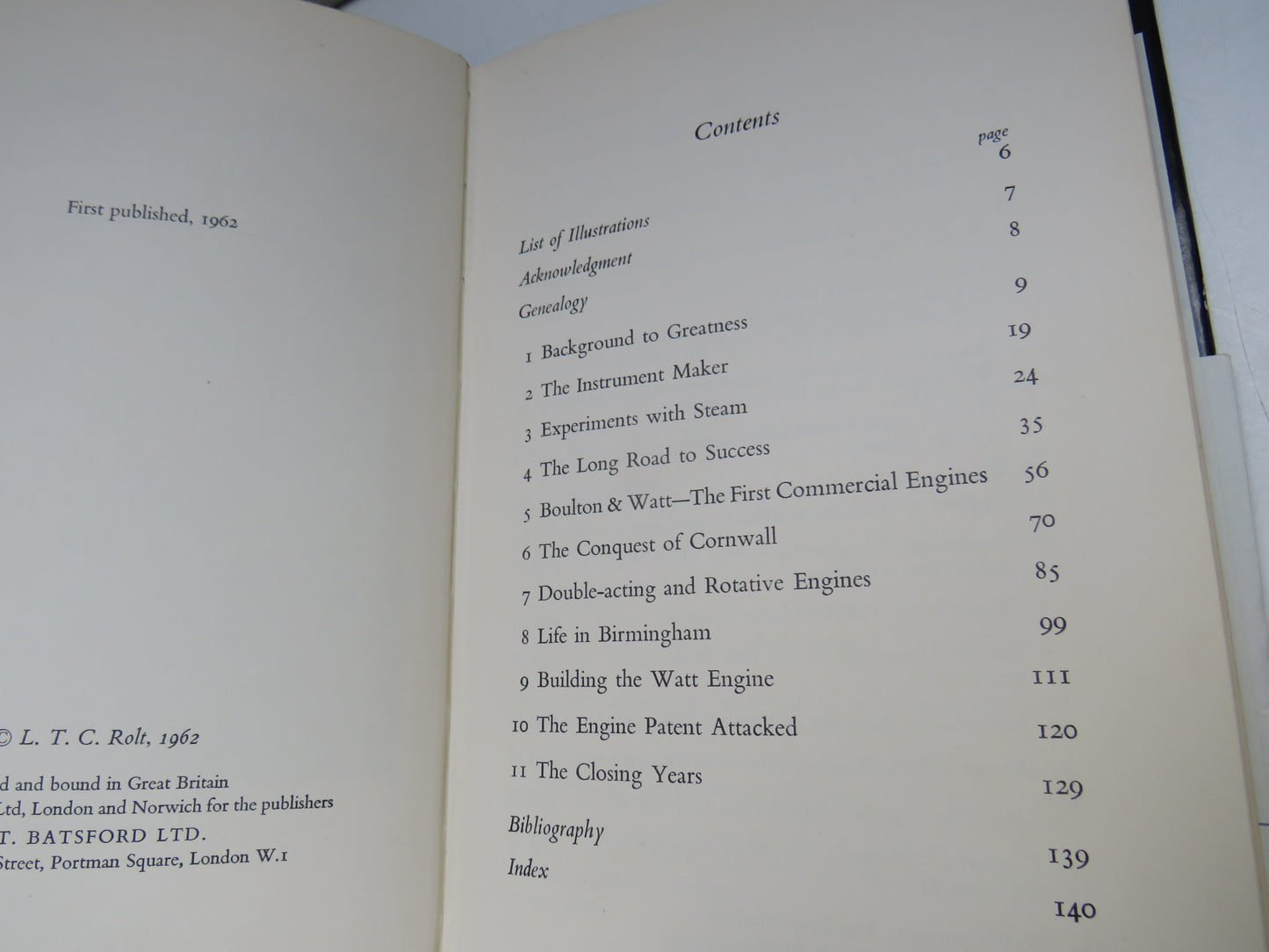 James Watt By L.T.C. Rolt 1962
