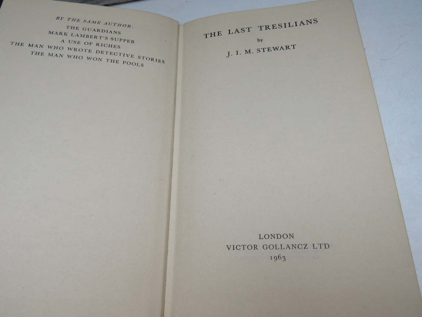 The Last Tresilians By J.I.M. Stewart 1963