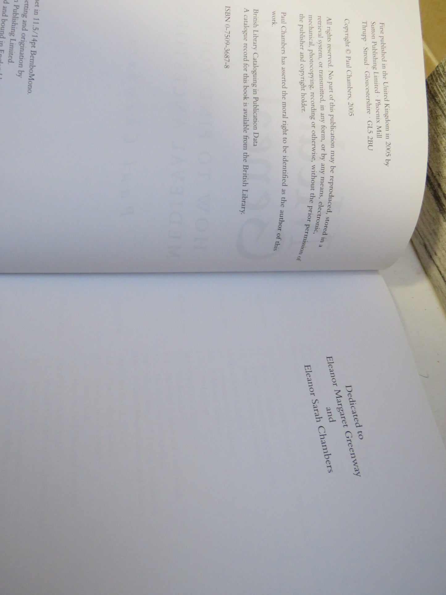 Medieval Genealogy How To Find Your Medieval Ancestors By Paul Chambers 2005