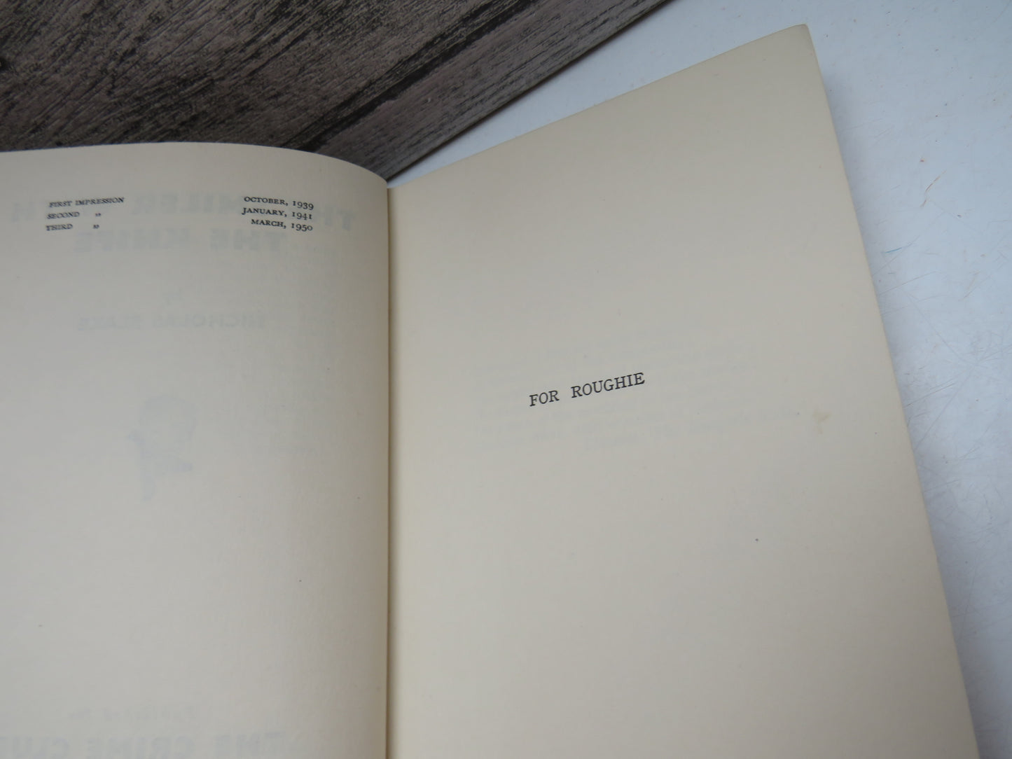 The Smiler With The Knife By Nicholas Blake 1950 (Vintage Mystery Book) book 4