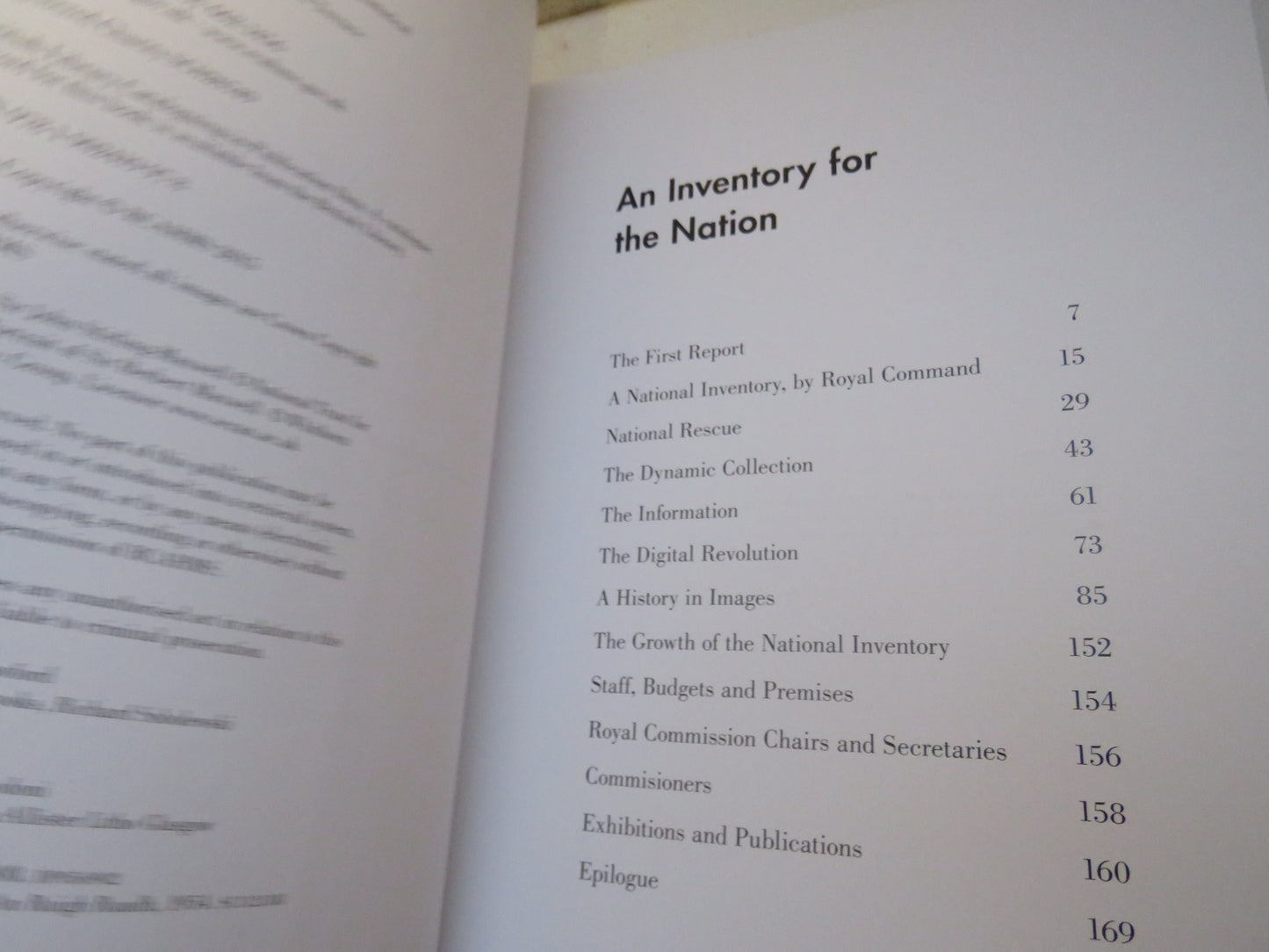 An Inventory For The Nation