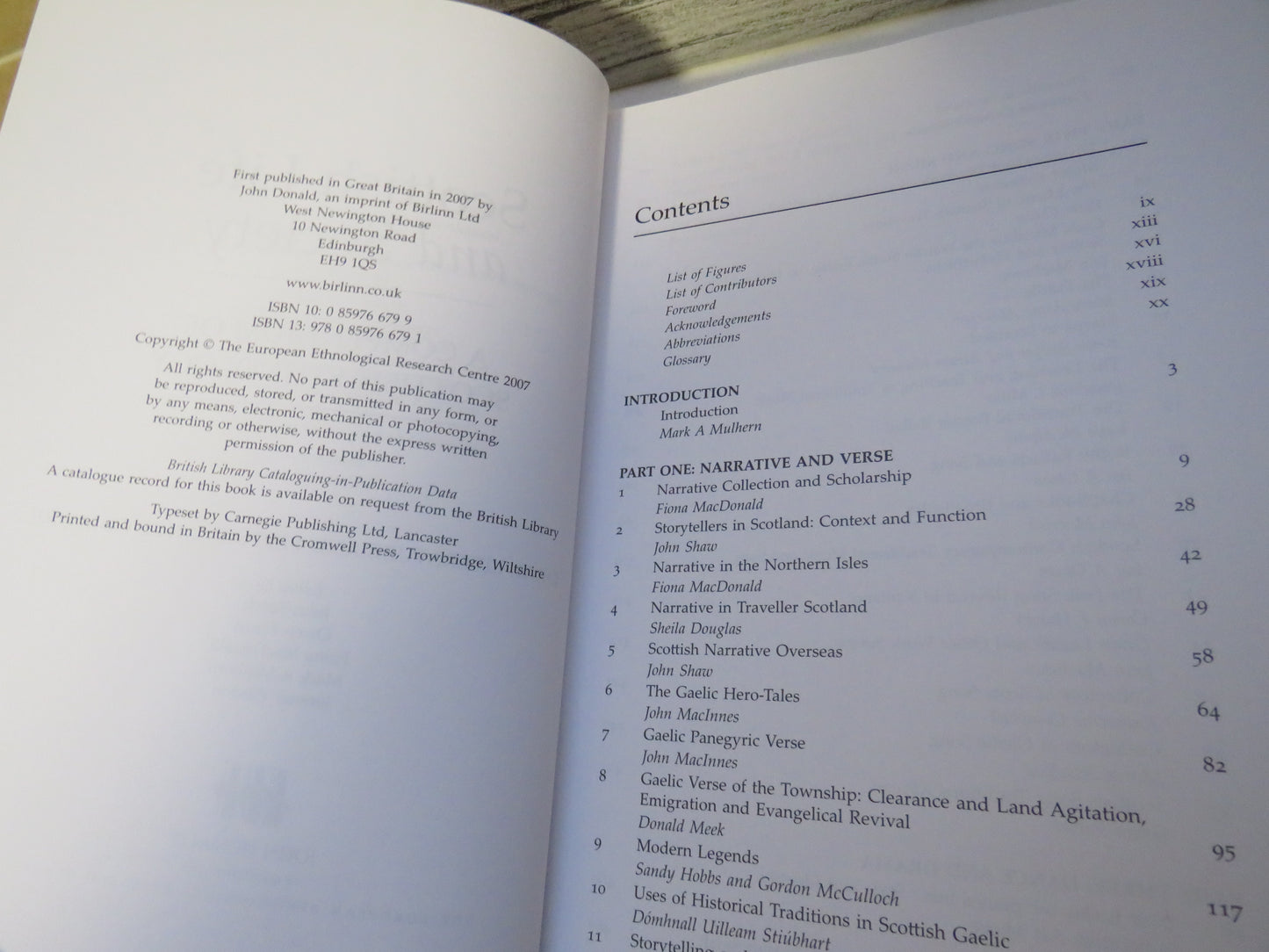 Scottish Life and Society A Compendium of Scottish Ethnology Oral Literature and Performance Culture 2007