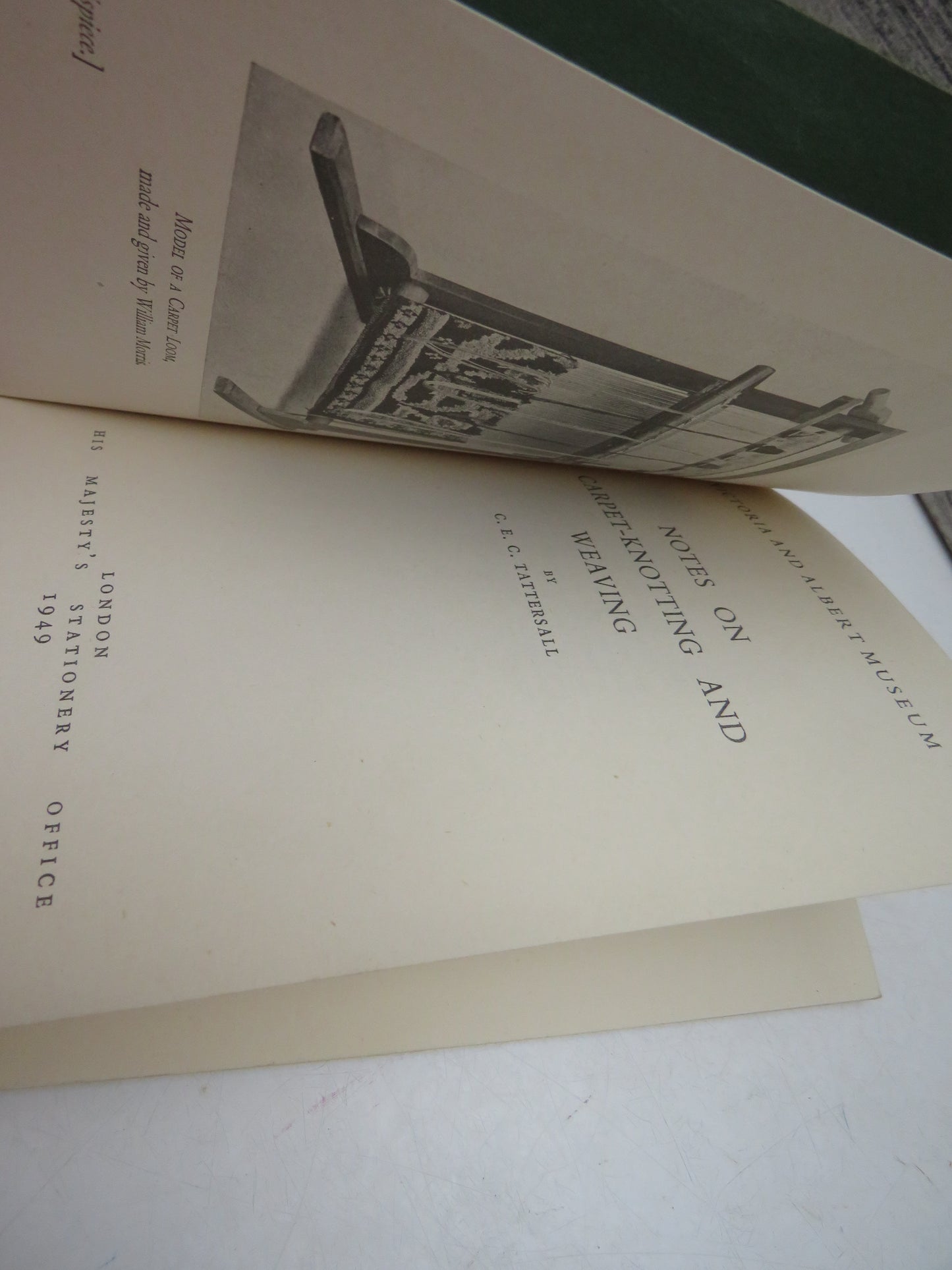 Notes On Carpet-Knotting and Weaving By C.E.C. Tattersall 1949