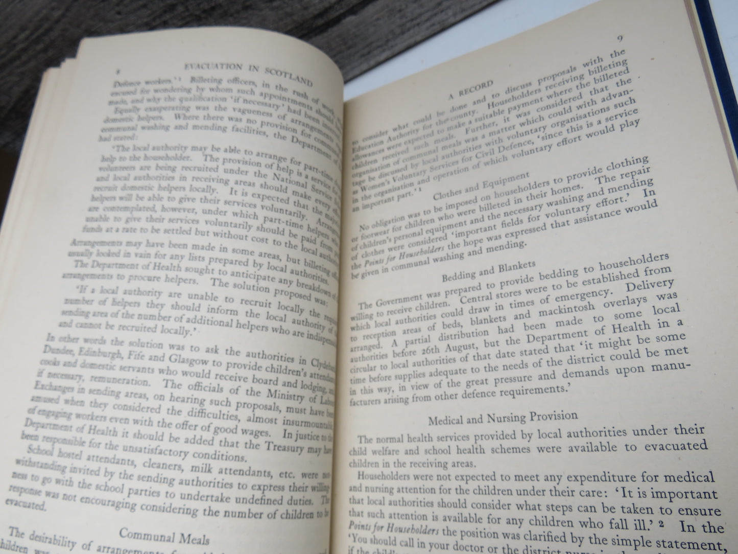 Evacuation In Scotland A Record of Events and Experiments Edited by William Boyd 1944