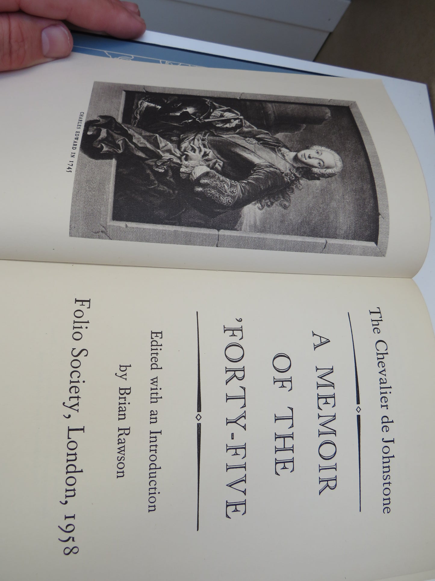 A Memoir Of The 'Forty-Five The Chevalier De Johnstone 1958 Folio Society