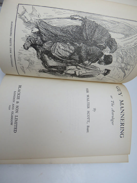 Guy Mannering Or The Astrologer By Sir Walter Scott 1932