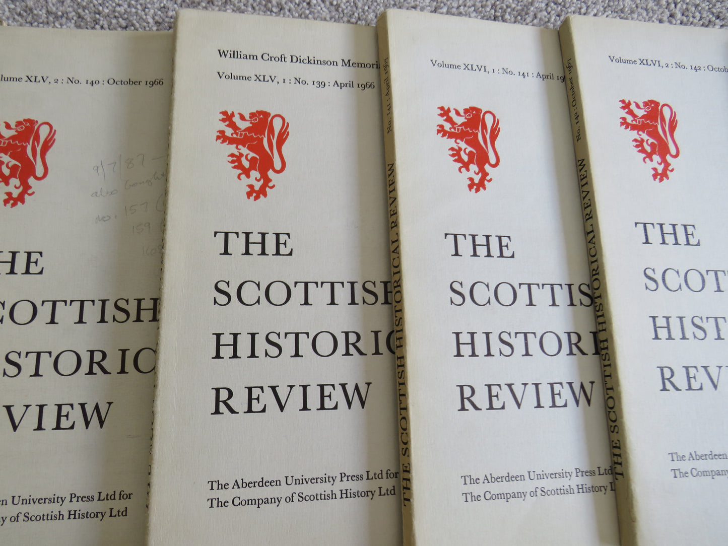 Large Collection of 42 Volumes of The Scottish Historical Review
