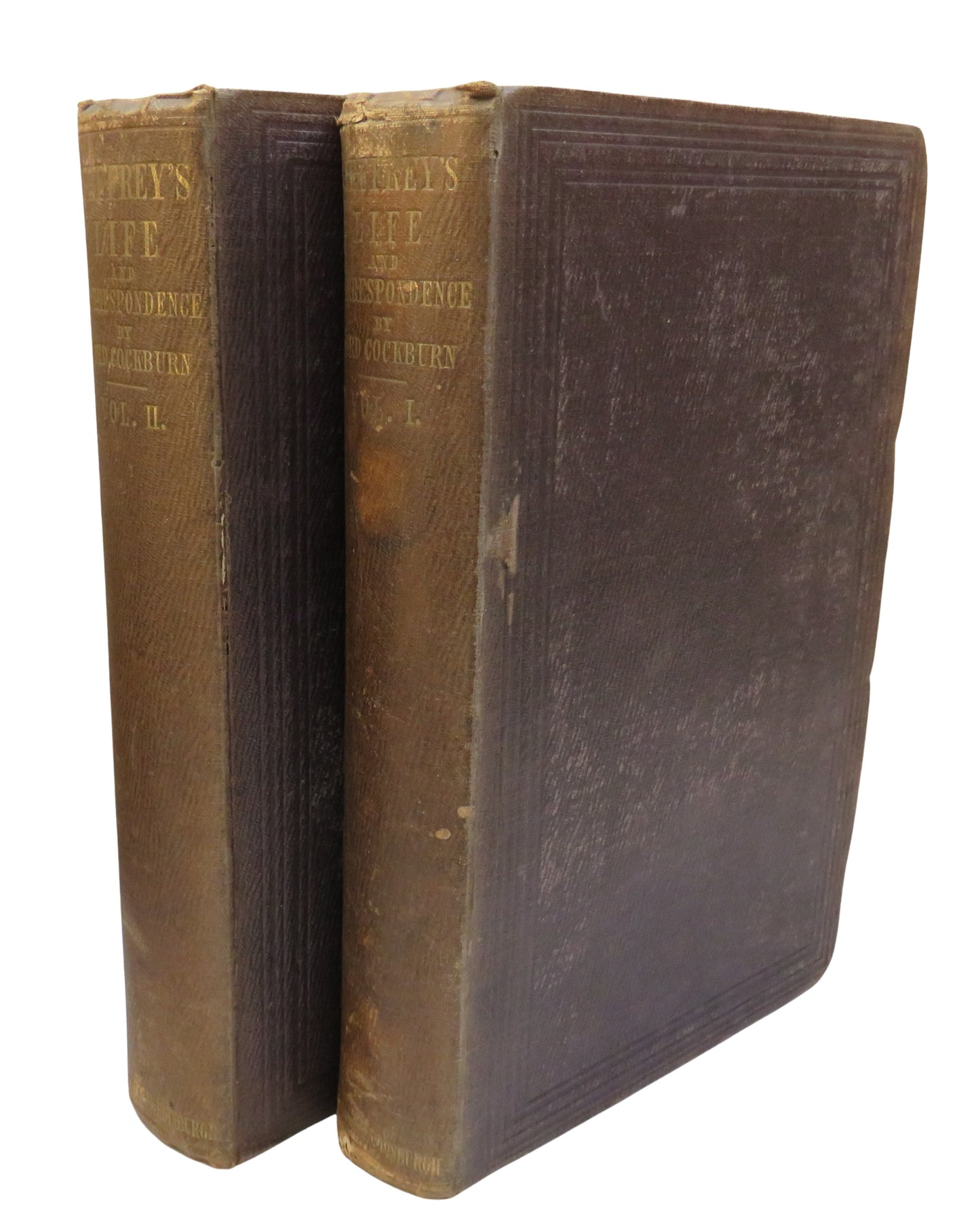 Life of Lord Jeffrey With A Selection From His Correspondence By Lord Cockburn 1852
