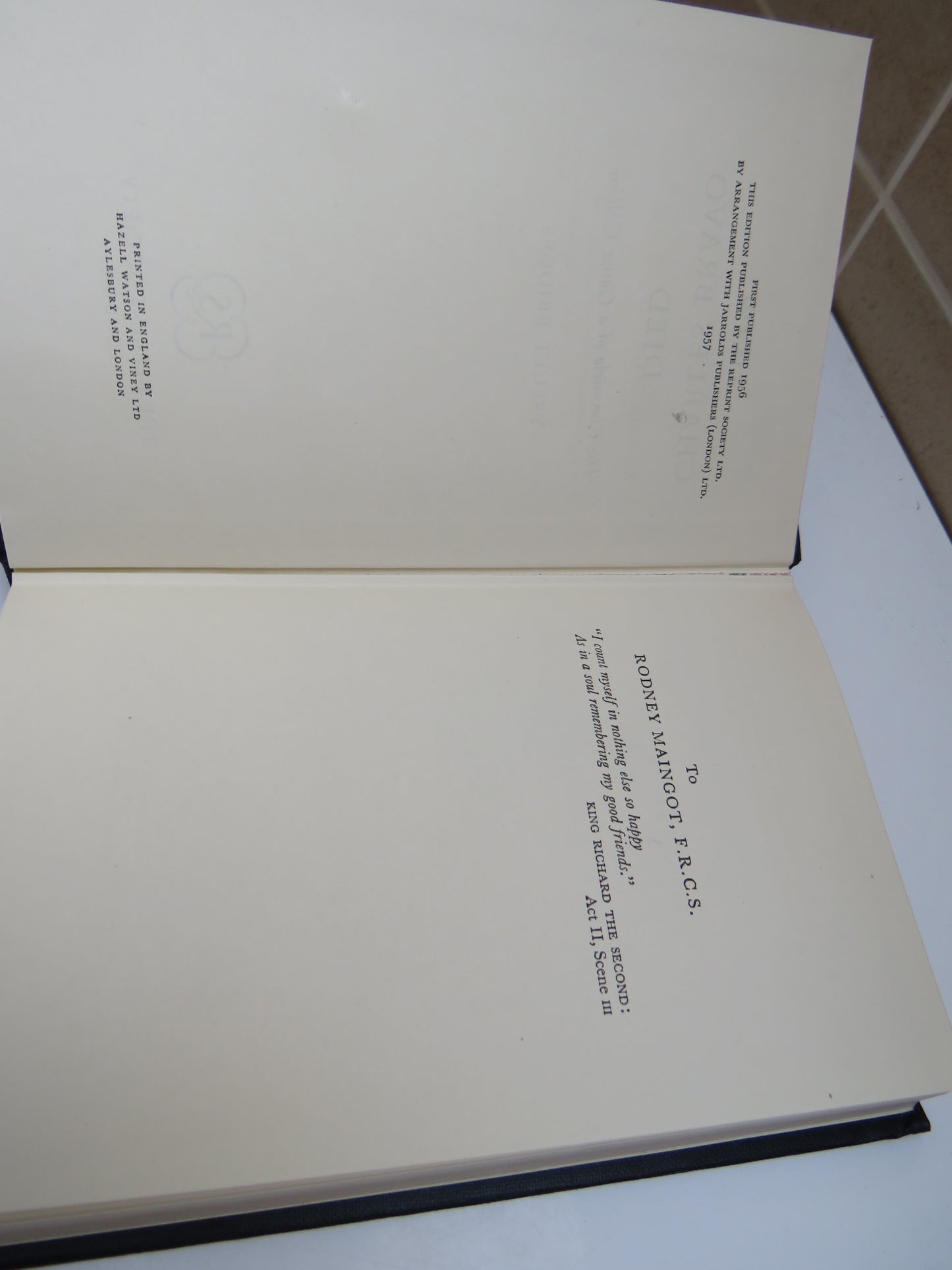 How Charles Bravo Died The Chronicle of a Cause Celebre By Yseult Bridges 1957
