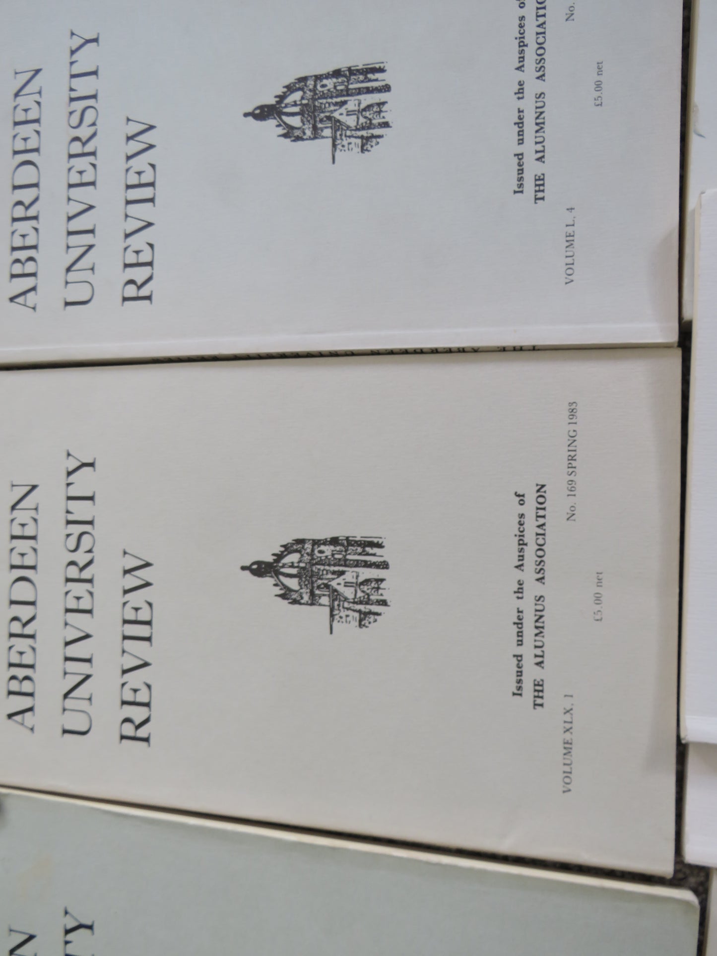 9 Volumes of the Aberdeen University Review book 3