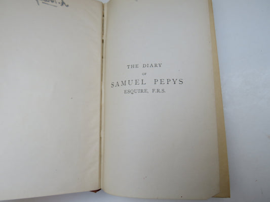 The Diary of Samuel Pepys Esquire