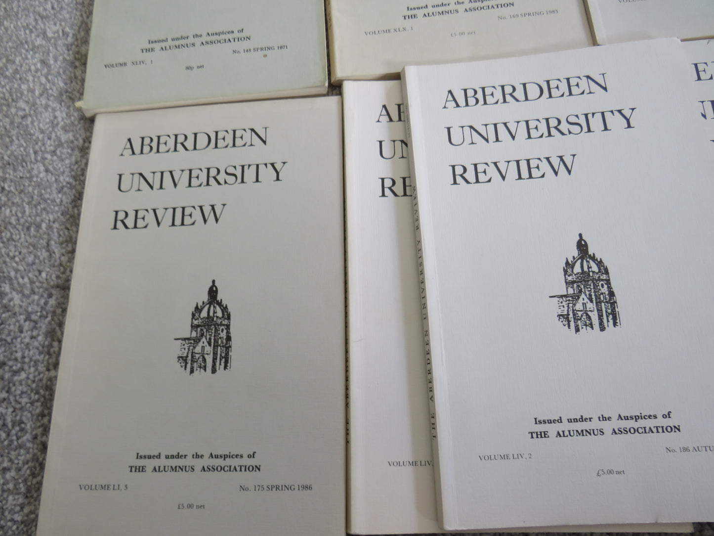 9 Volumes of the Aberdeen University Review book 5