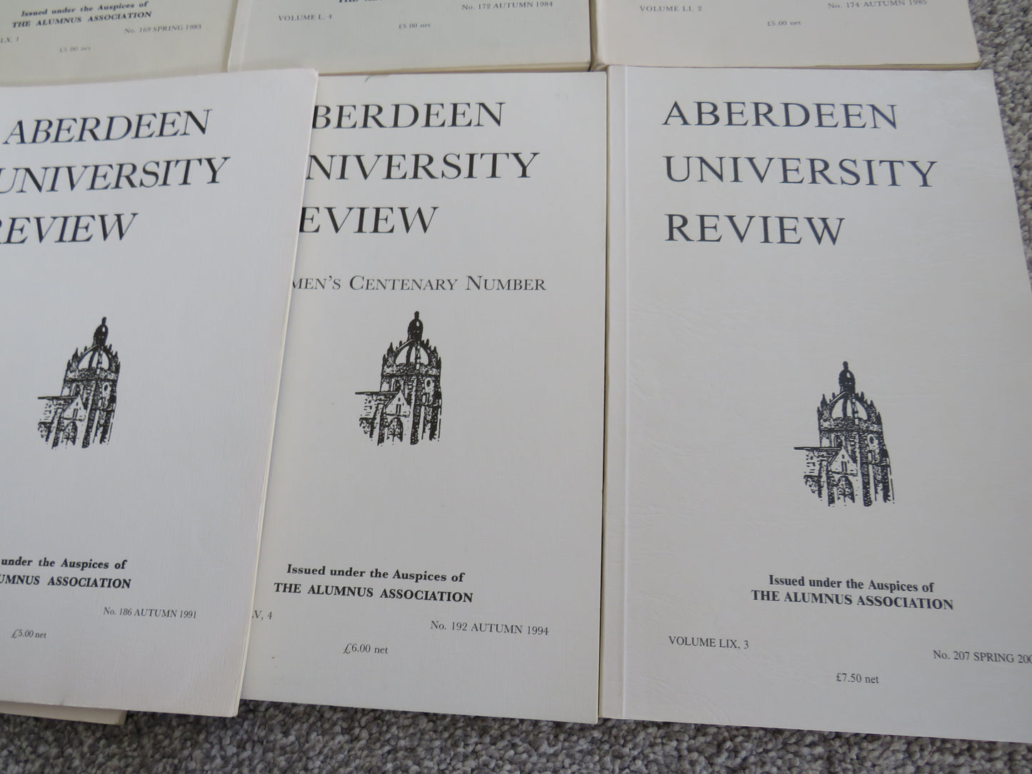 9 Volumes of the Aberdeen University Review book 6