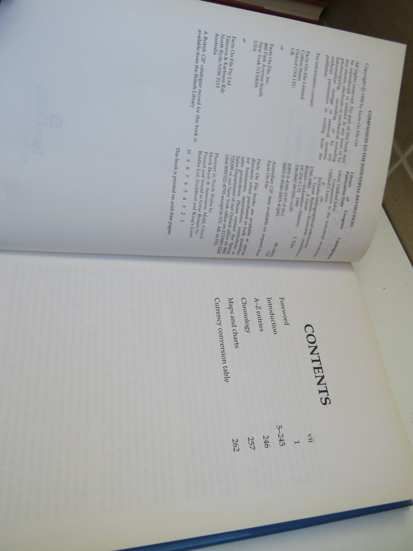 Companion To The Industrial Revolution By Clifford Lines 1990