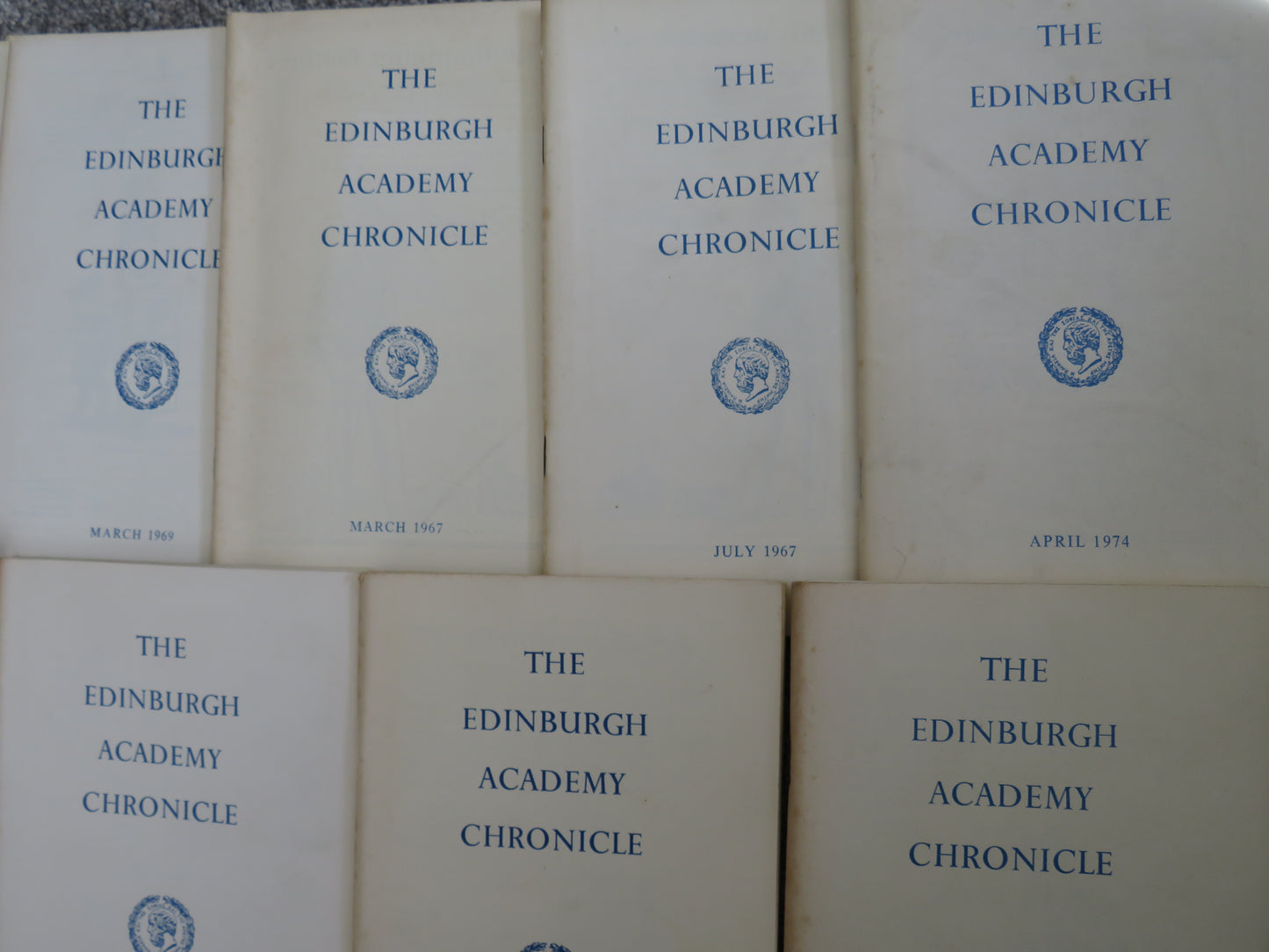 9 Volumes of The Edinburgh Academy Chronicle book 3