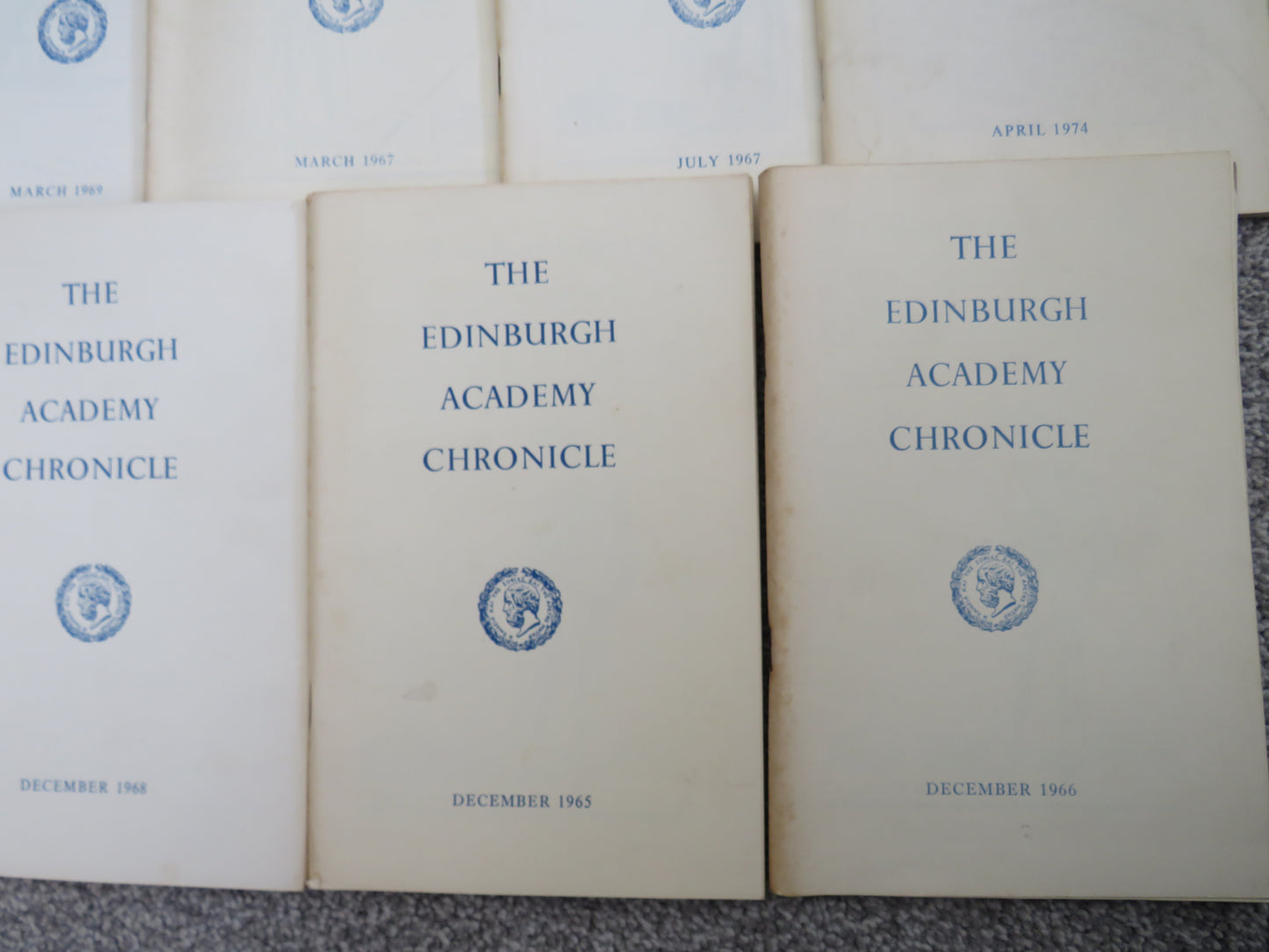 9 Volumes of The Edinburgh Academy Chronicle book 4