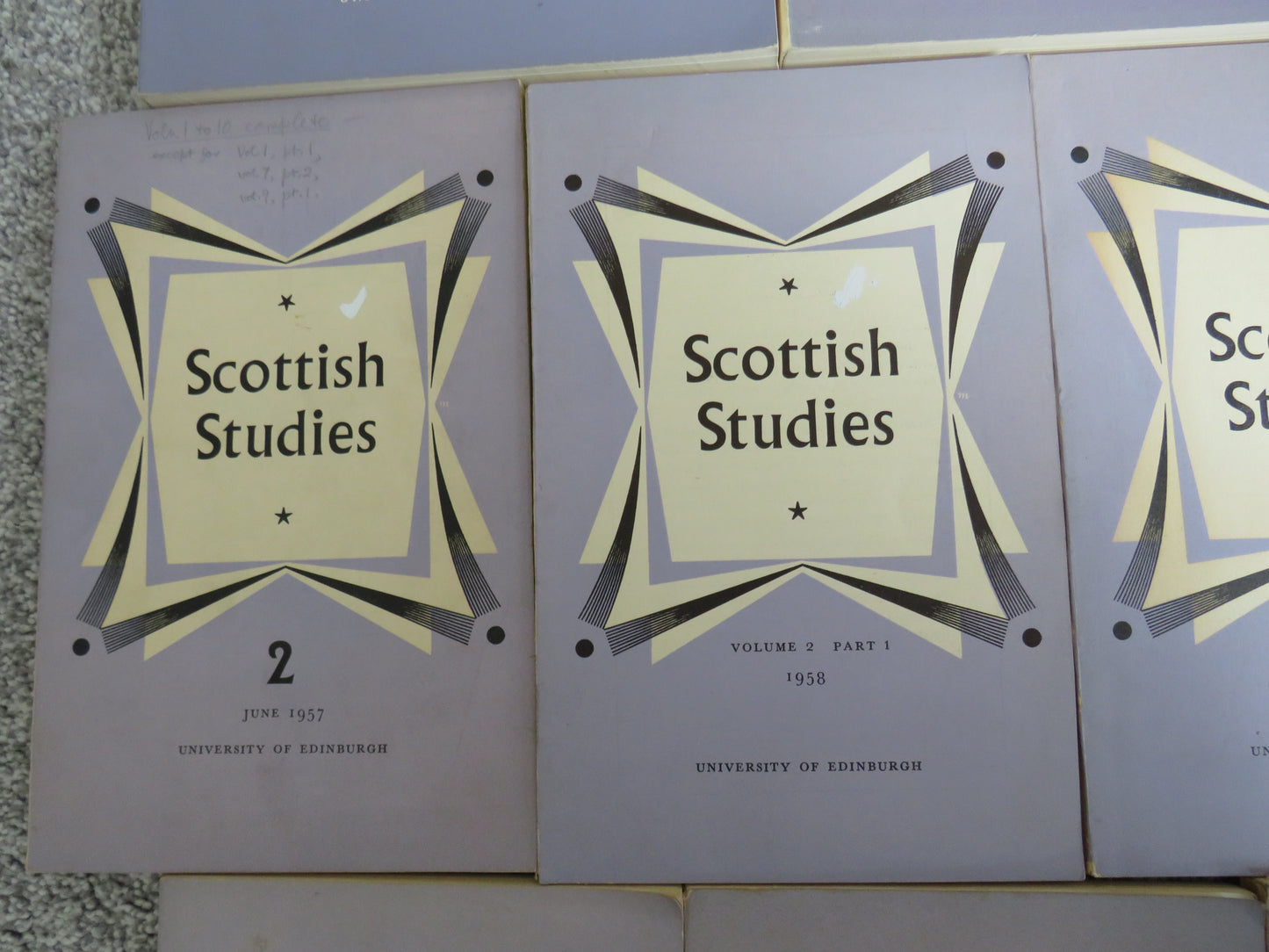 18 Volumes of Scottish Studies From University of Edinburgh
